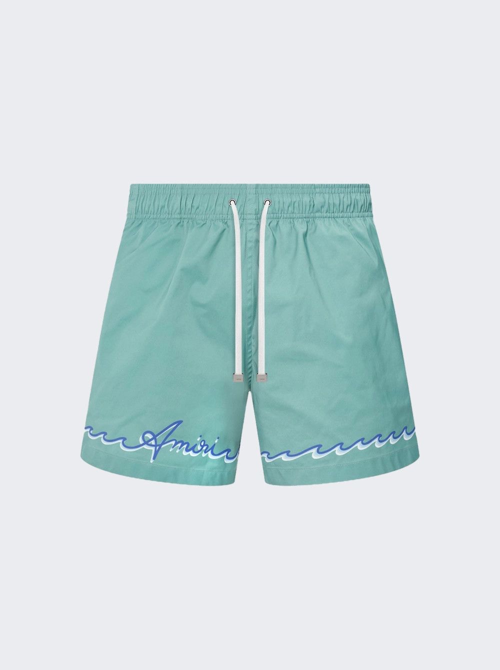 Amiri o1mle0326 Amiri Wave Swim Trunk Short in Sea Blue Size US 34 / EU 50 - 1 Thumbnail
