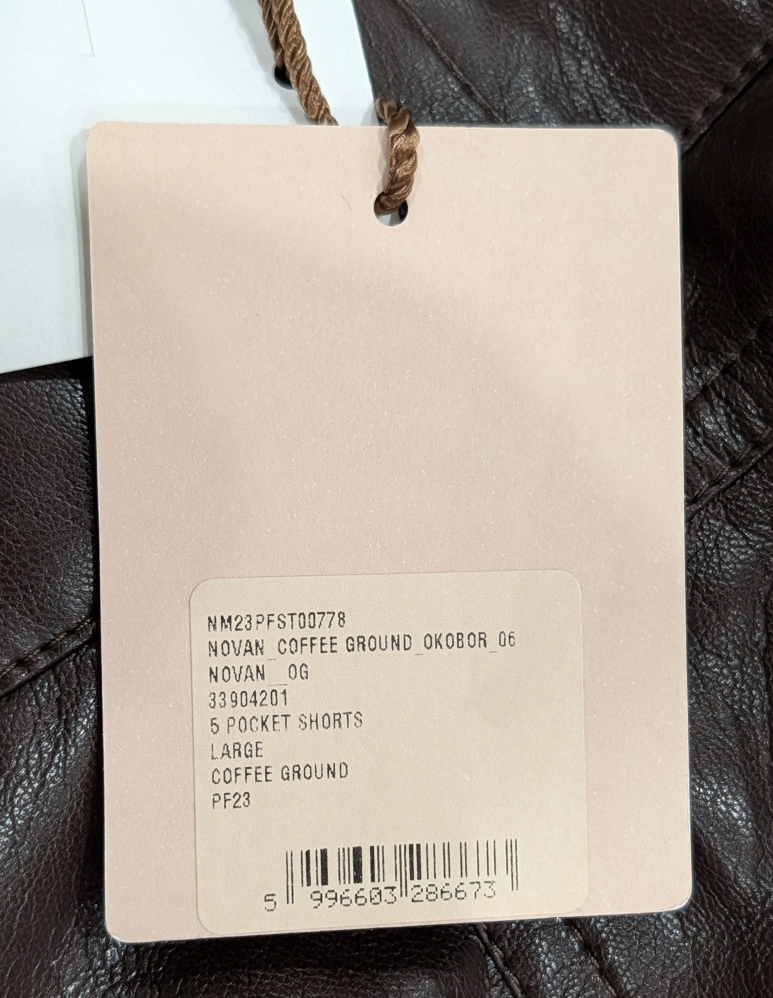 Nanushka NANUSKA "Novan" Leather Shorts Coffee Brown Large Size US 34 / EU 50 - 7 Thumbnail