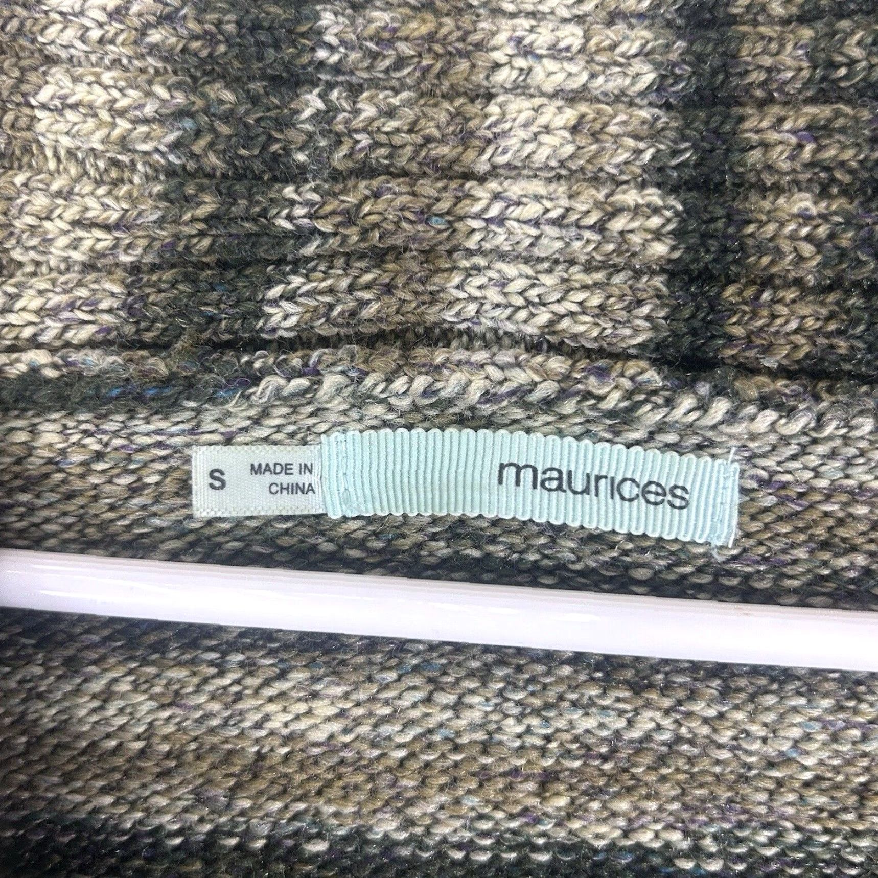 Vintage Maurices Sweater Dress Wool Knit Green Mock Neck Long Sleeve Knee Length Womens S Size S / US 4 / IT 40 - 3 Thumbnail