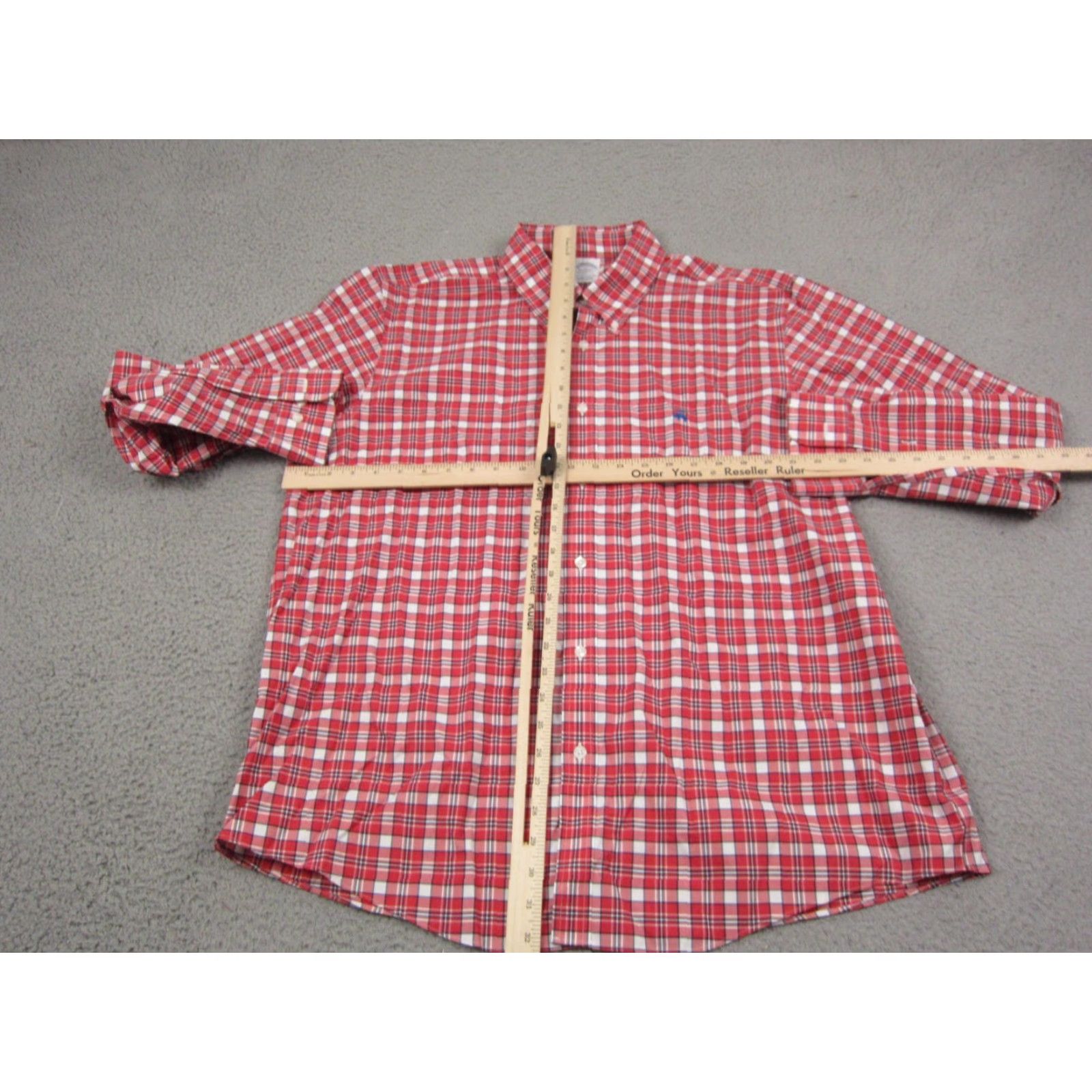 Brooks Brothers Brooks Brothers Shirt XL Red Plaid Regent Supima Cotton Button-Up Long Sleeve Mens Regular Fit Vintage: No Size US XL / EU 56 / 4 - 6 Thumbnail
