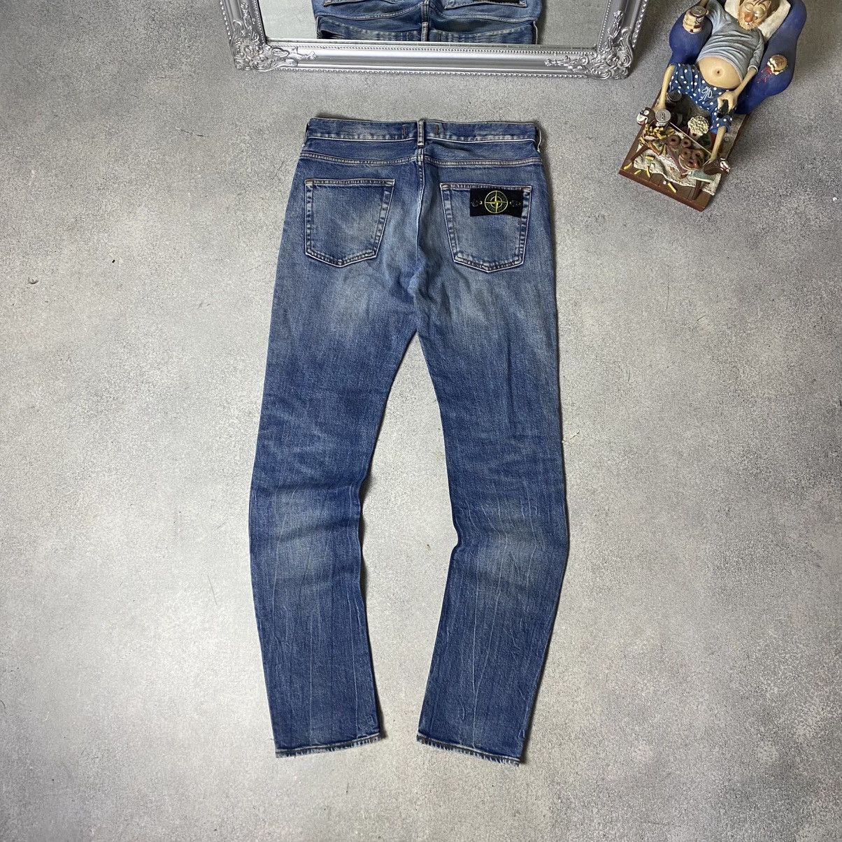 Vintage Stone Island Jeans Patch Pocket Straight Fit Casual
