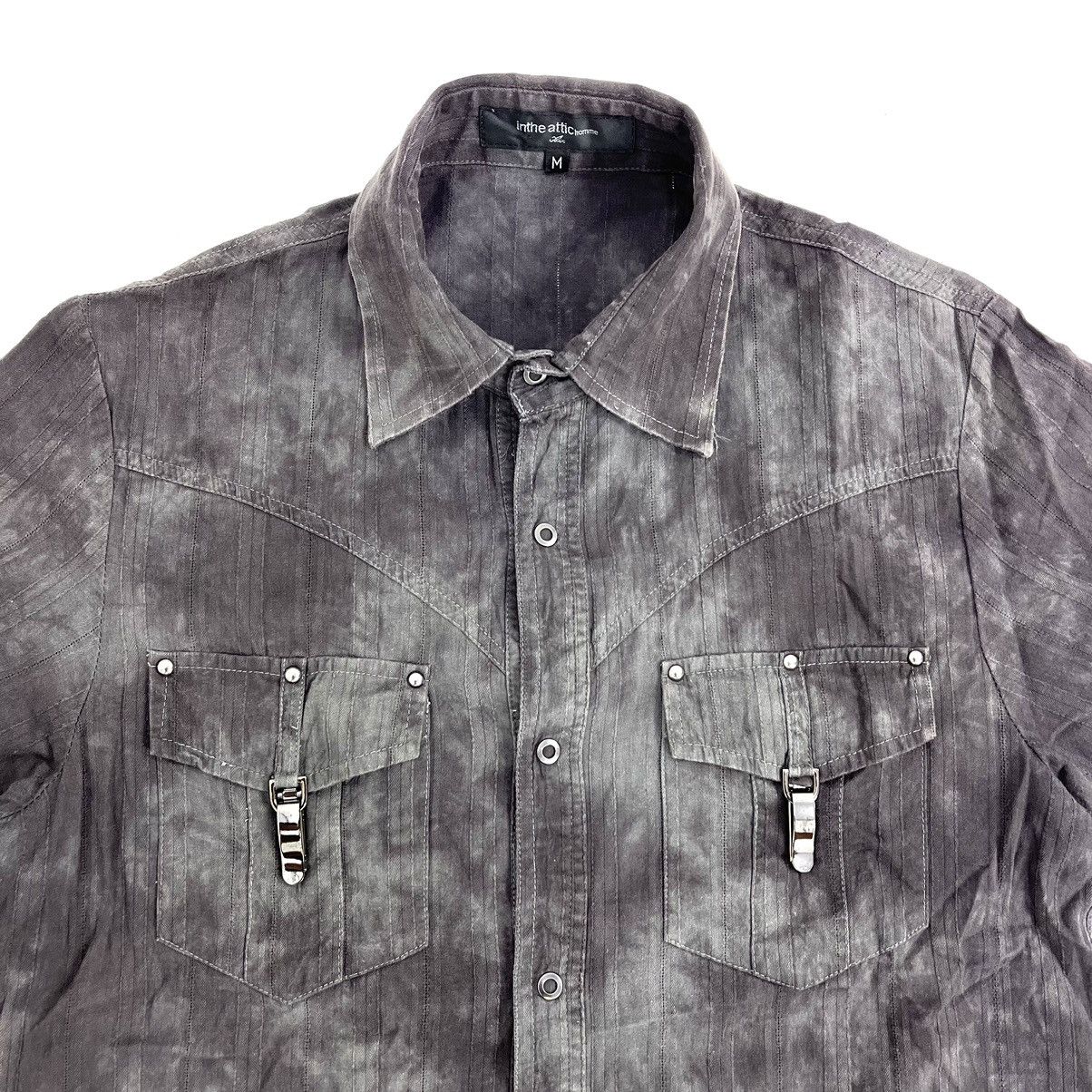 If Six Was Nine × Japanese Brand × Le Grande Bleu (L.G.B.) In The Attic Homme Punk Tie Dye Short Shirt Ifsixwasnine LGB Size US M / EU 48-50 / 2 - 2 Thumbnail