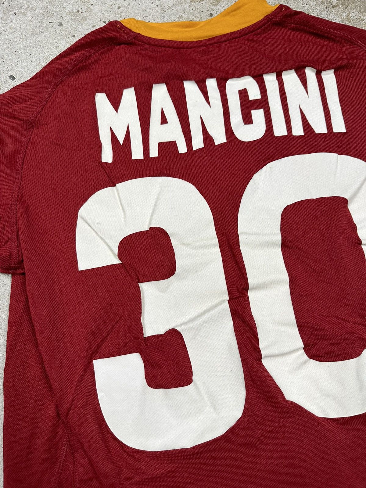 Kappa × Vintage ‼️ Kappa x AS Roma 2007/2008 Home Jersey Mancini #30 Size US M / EU 48-50 / 2 - 10 Thumbnail