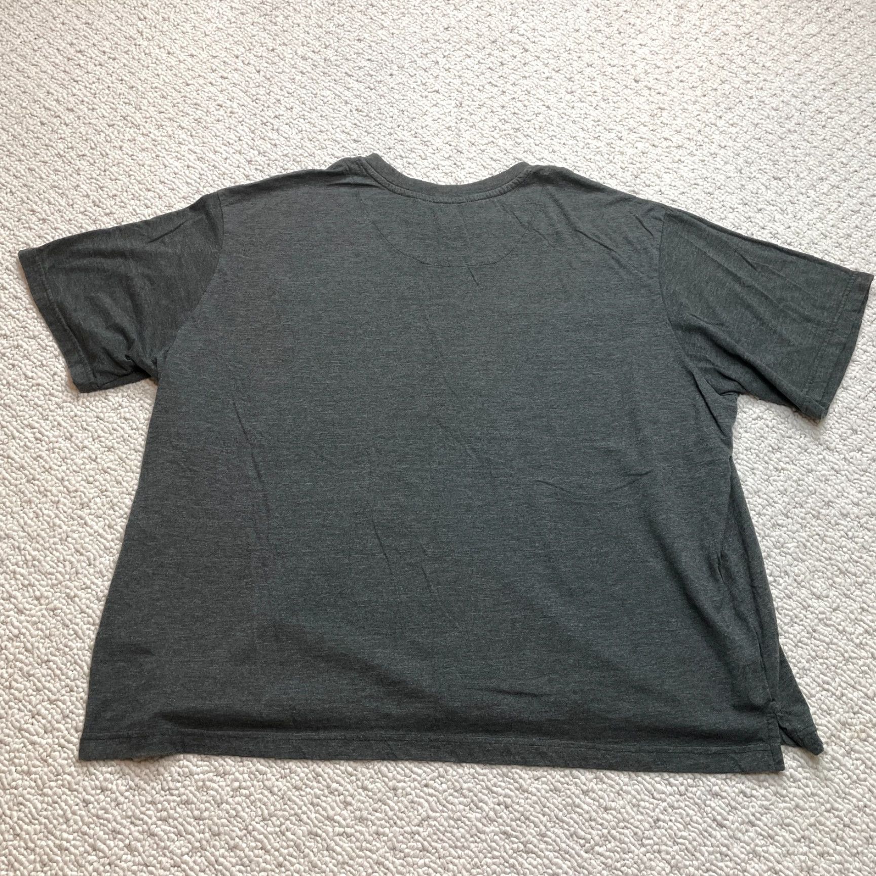 Haggar Haggar Shirt Womens 2XL Dark Gray Solid Short Sleeve Crew Adult Top Tee Relaxed Size XXL / US 16-18 / IT 52-54 - 7 Thumbnail