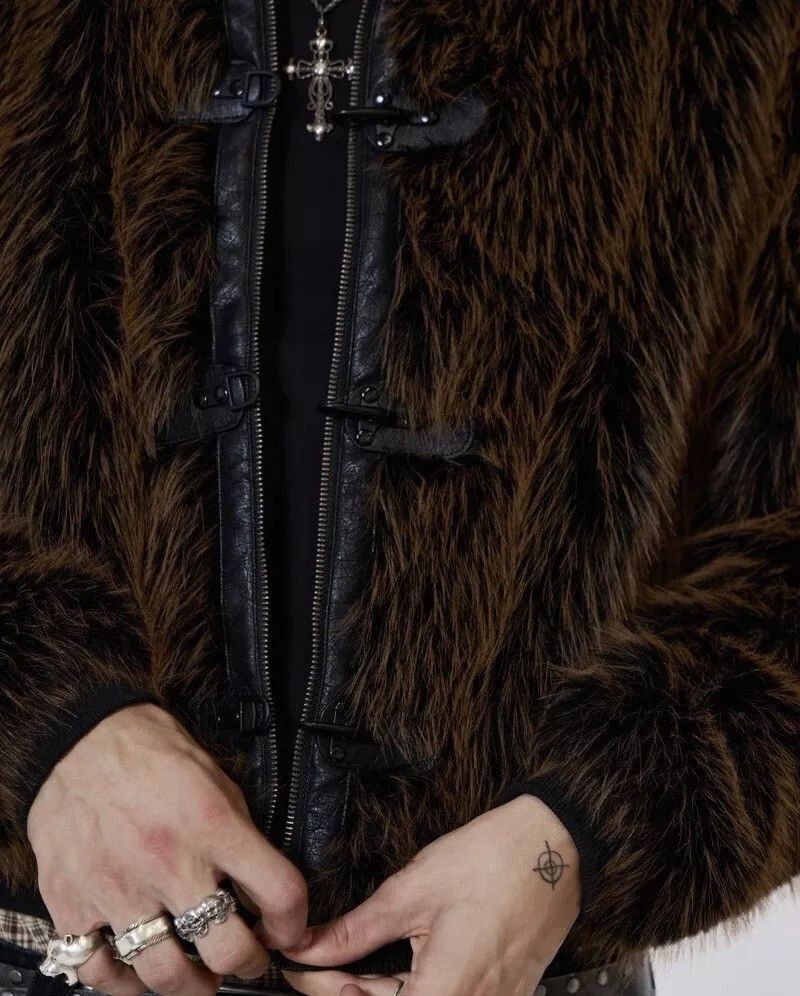 Jaded London Jaded London Brown Mendoza Faux Fur Jacket Size US XL / EU 56 / 4 - 5 Thumbnail