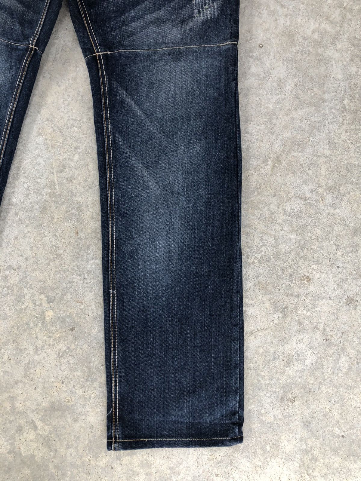 Japanese Brand Japanese Gumu Double Waist Distressed Jeans Size US 33 - 9 Thumbnail