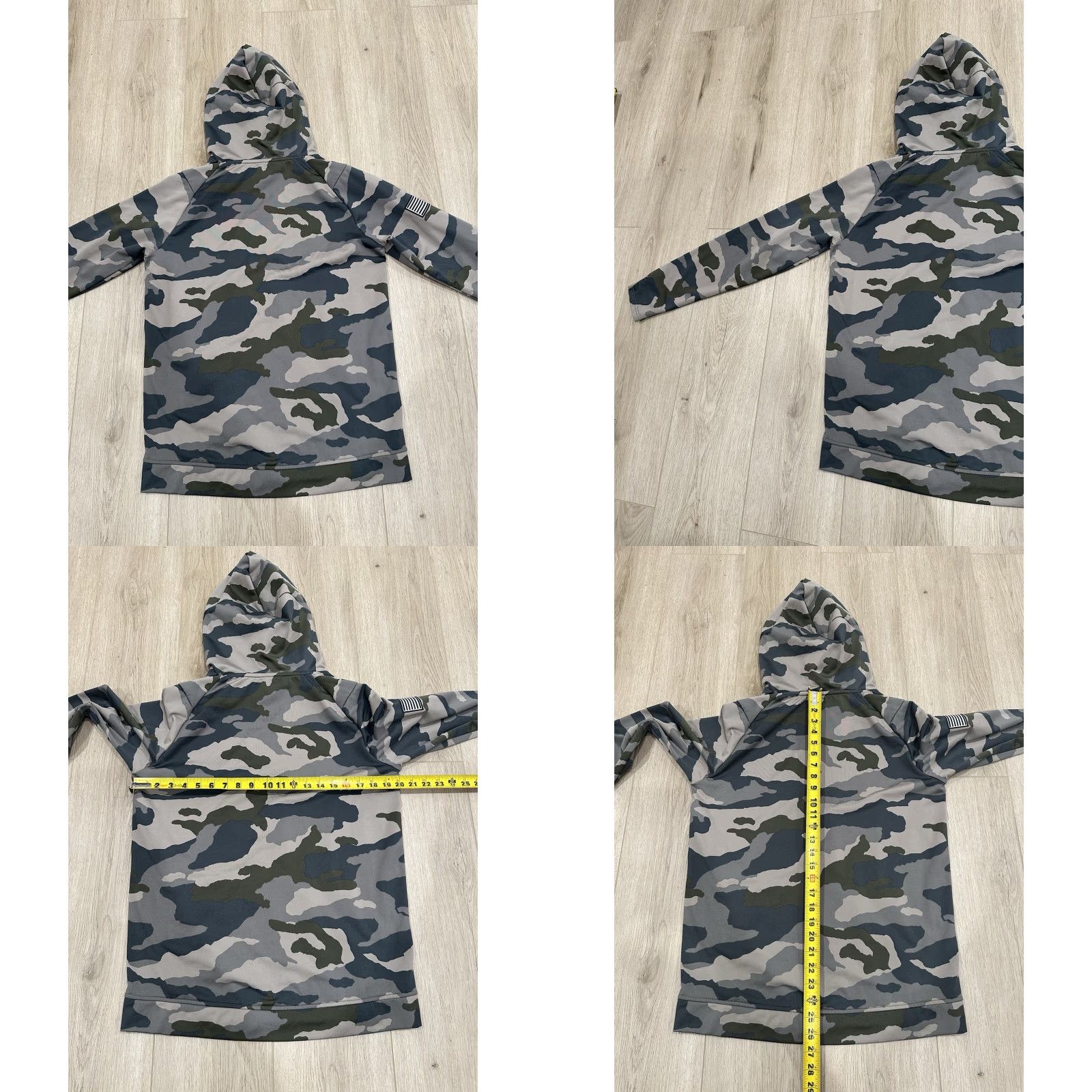 AMO Camo Sweatshirt Unrl Pullover Hooded Sweatshirt Small S Multicolor Camouflage Logo Embroidered **Unisex Adults** Colorful Fleece Hooded Size US S / EU 44-46 / 1 - 9 Thumbnail