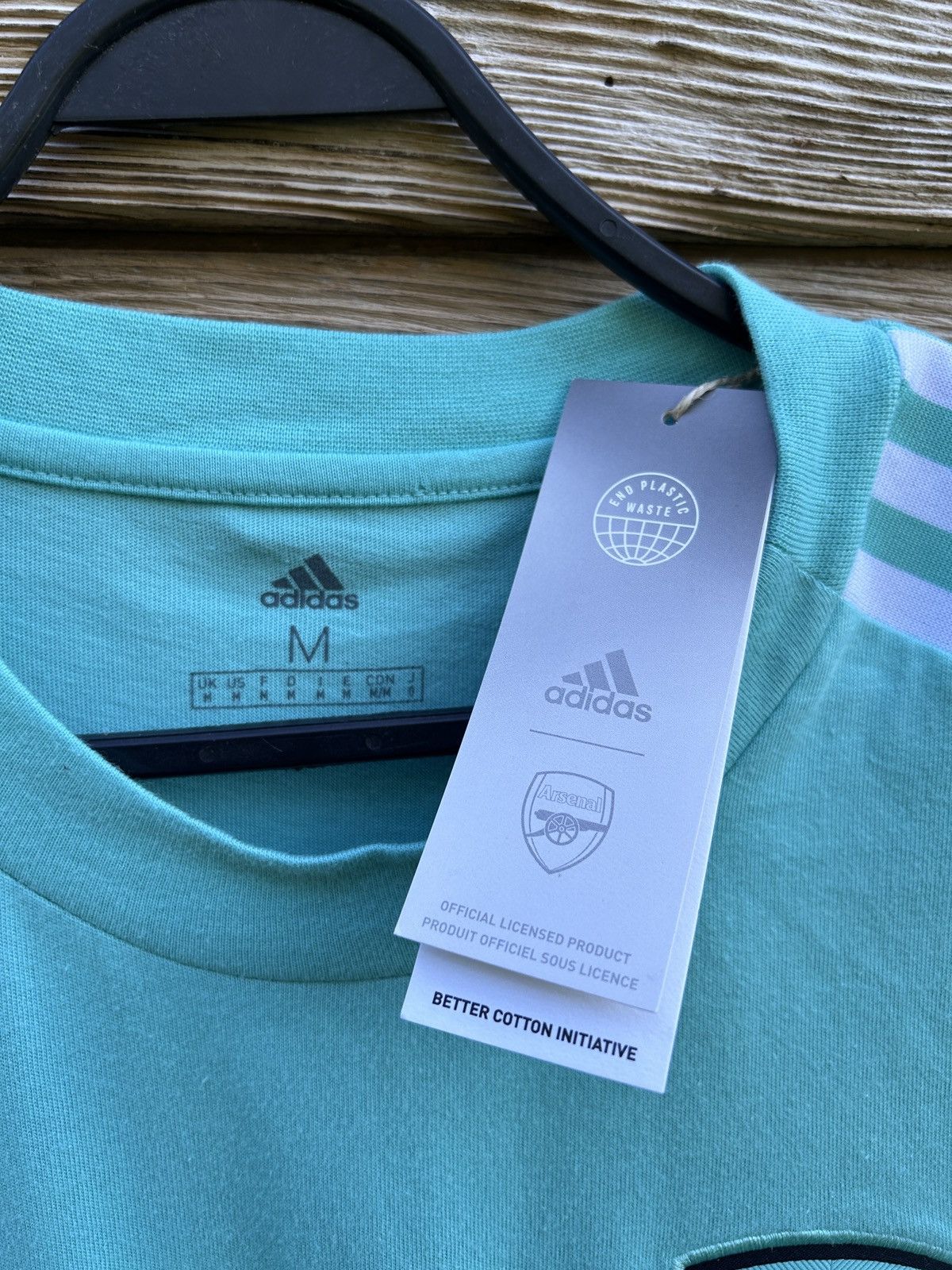 Adidas BNWT Adidas Arsenal FC Short Sleeve Cotton T-Shirt Size US M / EU 48-50 / 2 - 7 Thumbnail