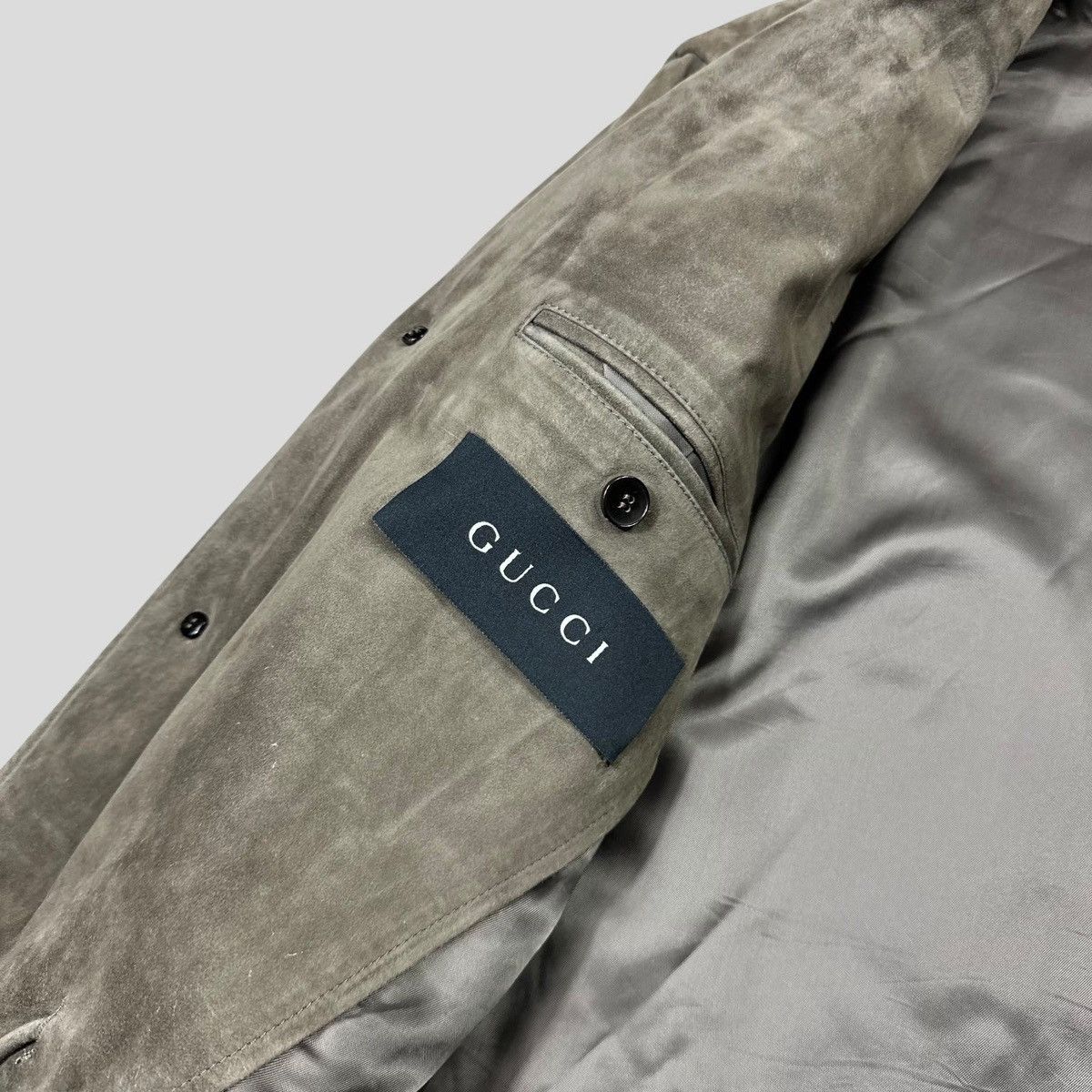 Gucci Gucci Tom Ford FW03 Suede Leather Western Military Jacket L Size US L / EU 52-54 / 3 - 15 Thumbnail