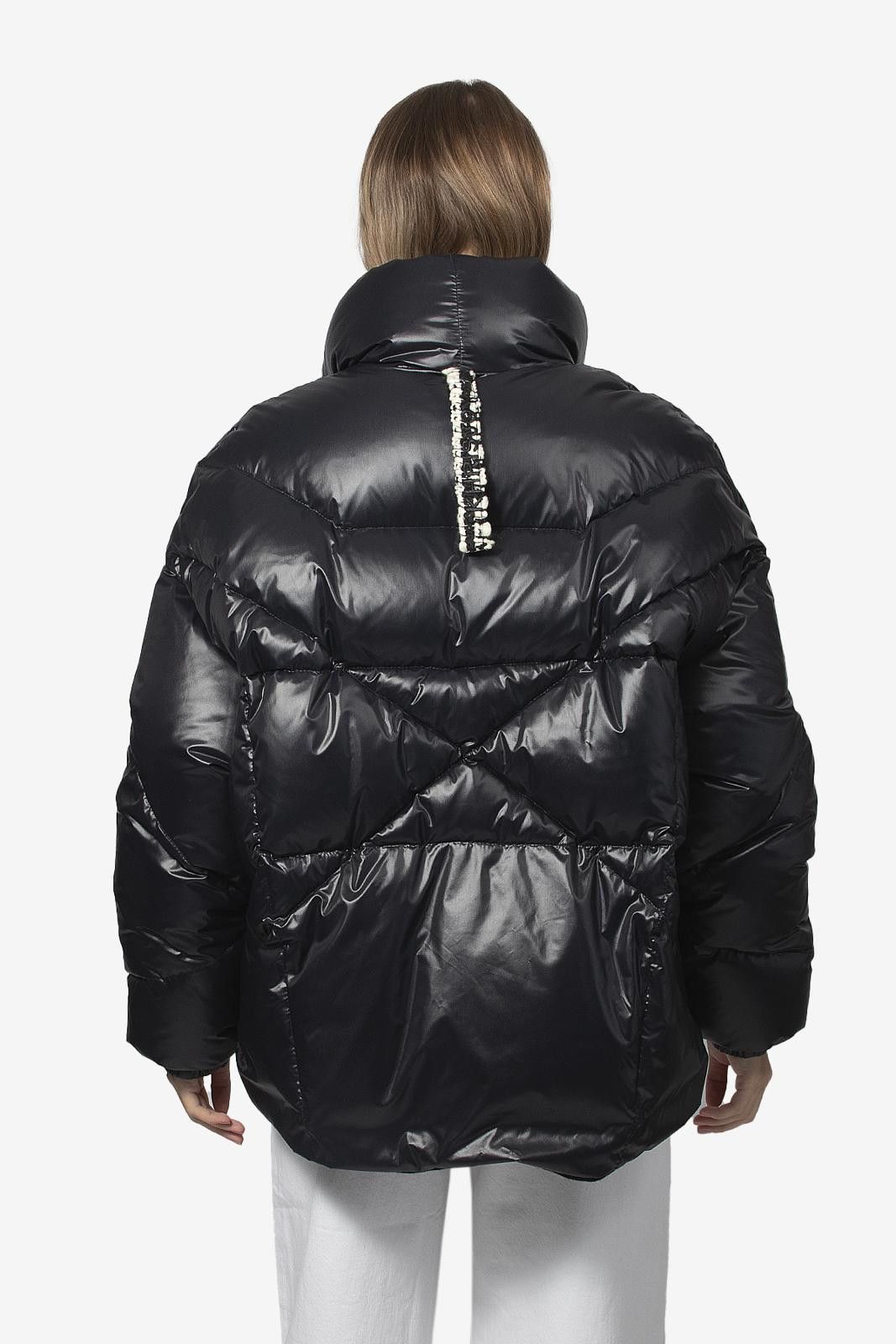 Khrisjoy Khrisjoy Black MoonShiny Puffer Crop Jacket, SzS, Ret.$1,999 Size S / US 4 / IT 40 - 2 Thumbnail