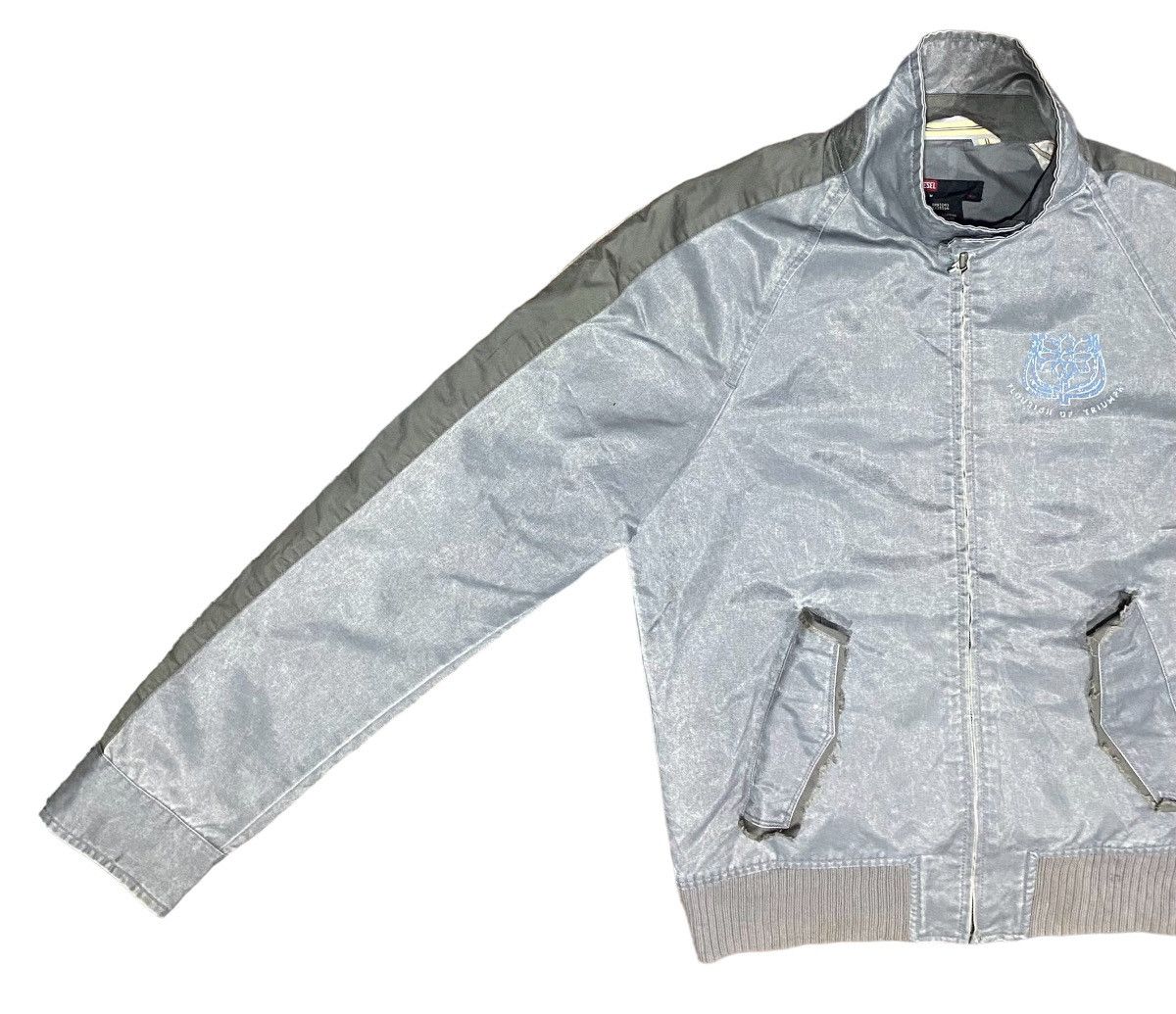 Diesel Rare 🔥 DIESEL Silver Light Zipper Jacket (M) Size US M / EU 48-50 / 2 - 18 Thumbnail
