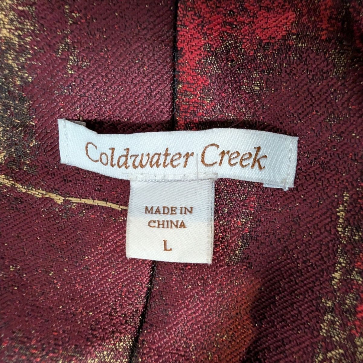 Coldwater Creek Metallic Brocade Tapestry Jacket Size L / US 10 / IT 46 - 4 Thumbnail