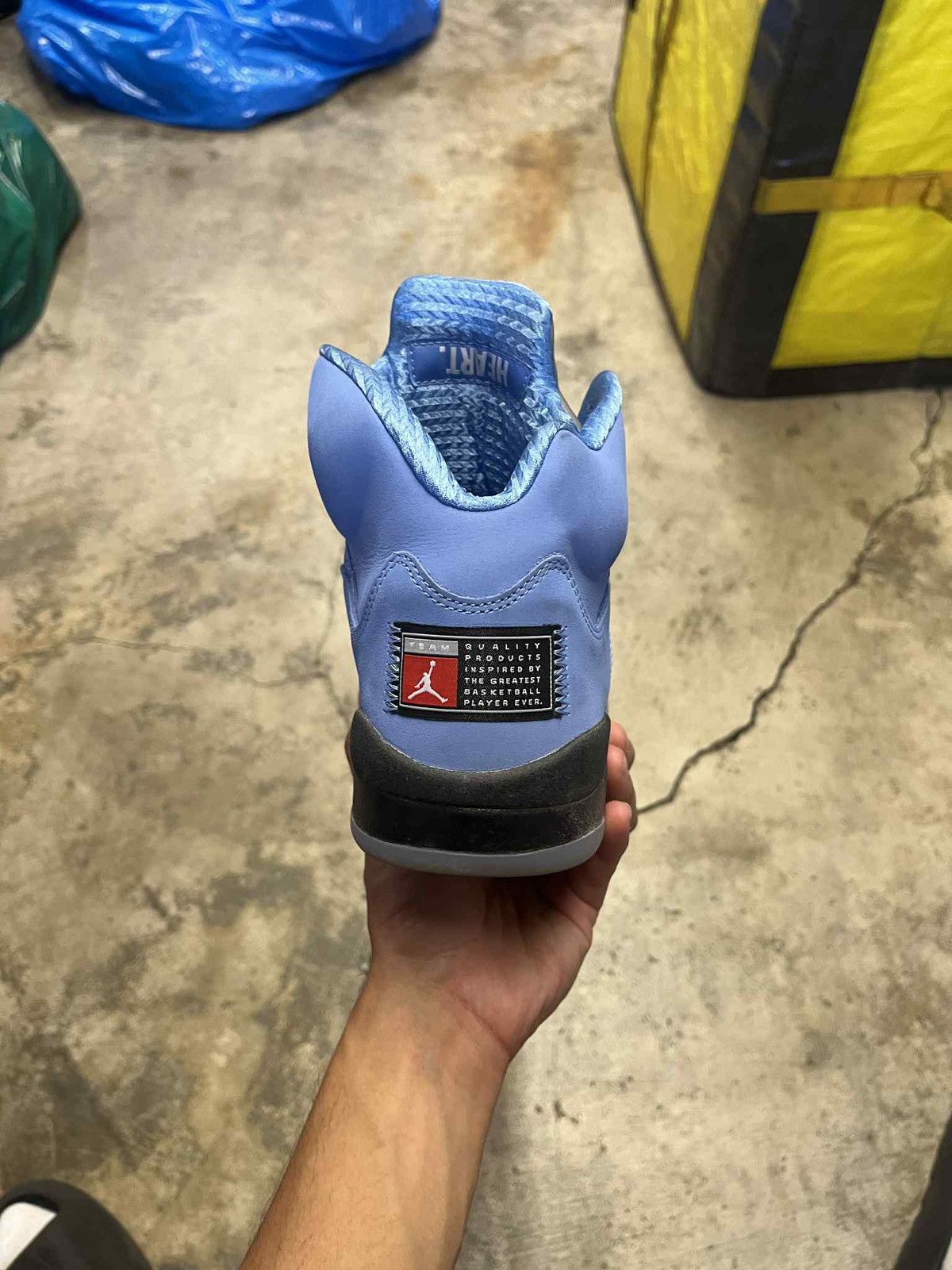 Jordan Brand Jordan 5 UNC University Blue Size US 10 / EU 43 - 5 Thumbnail