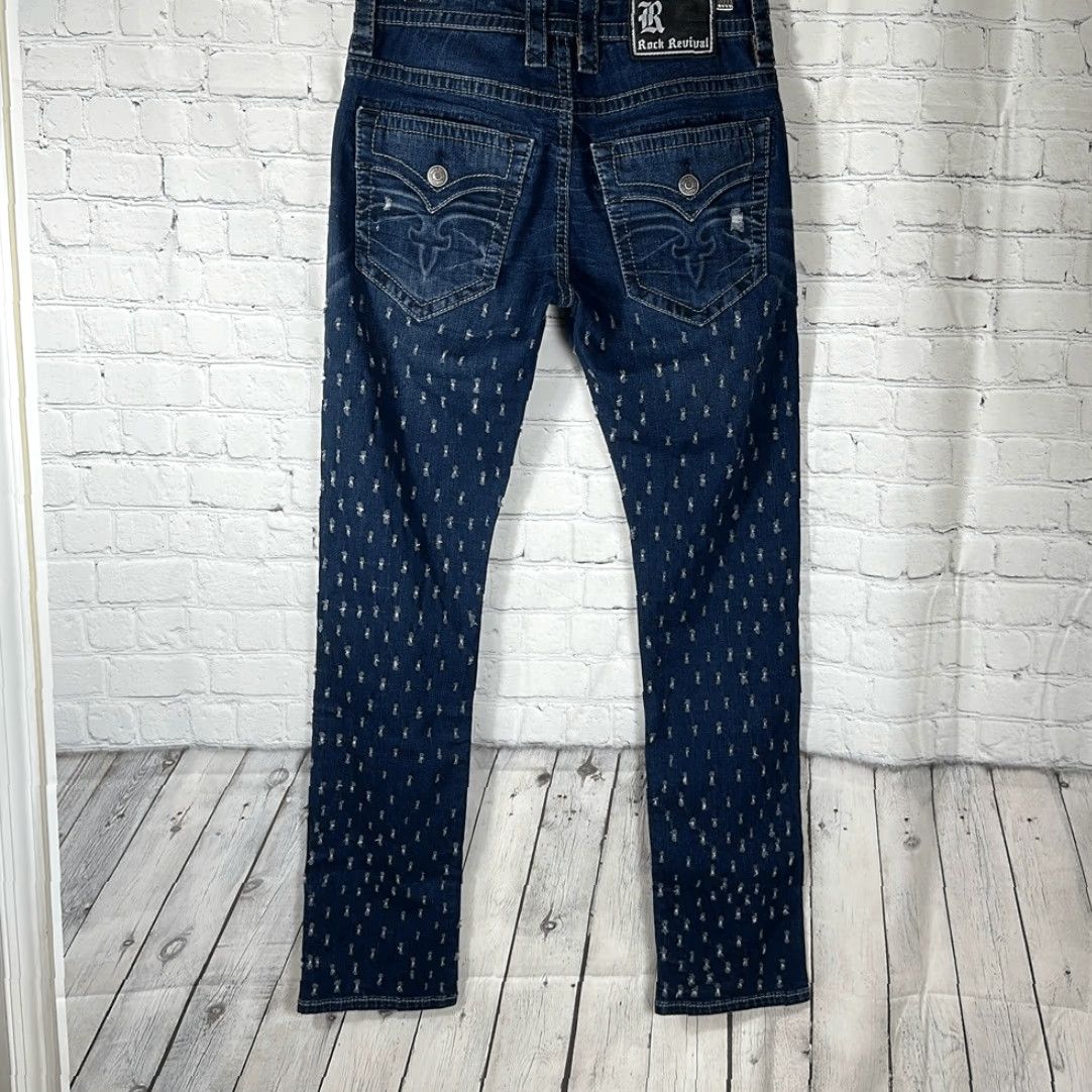 Vintage **Rock Revival Mens 32 Blue Straight Jeans NEW** User: Rock Revival Mens Blue 32 Straight Jeans NEW Size US 32 / EU 48 - 7 Thumbnail