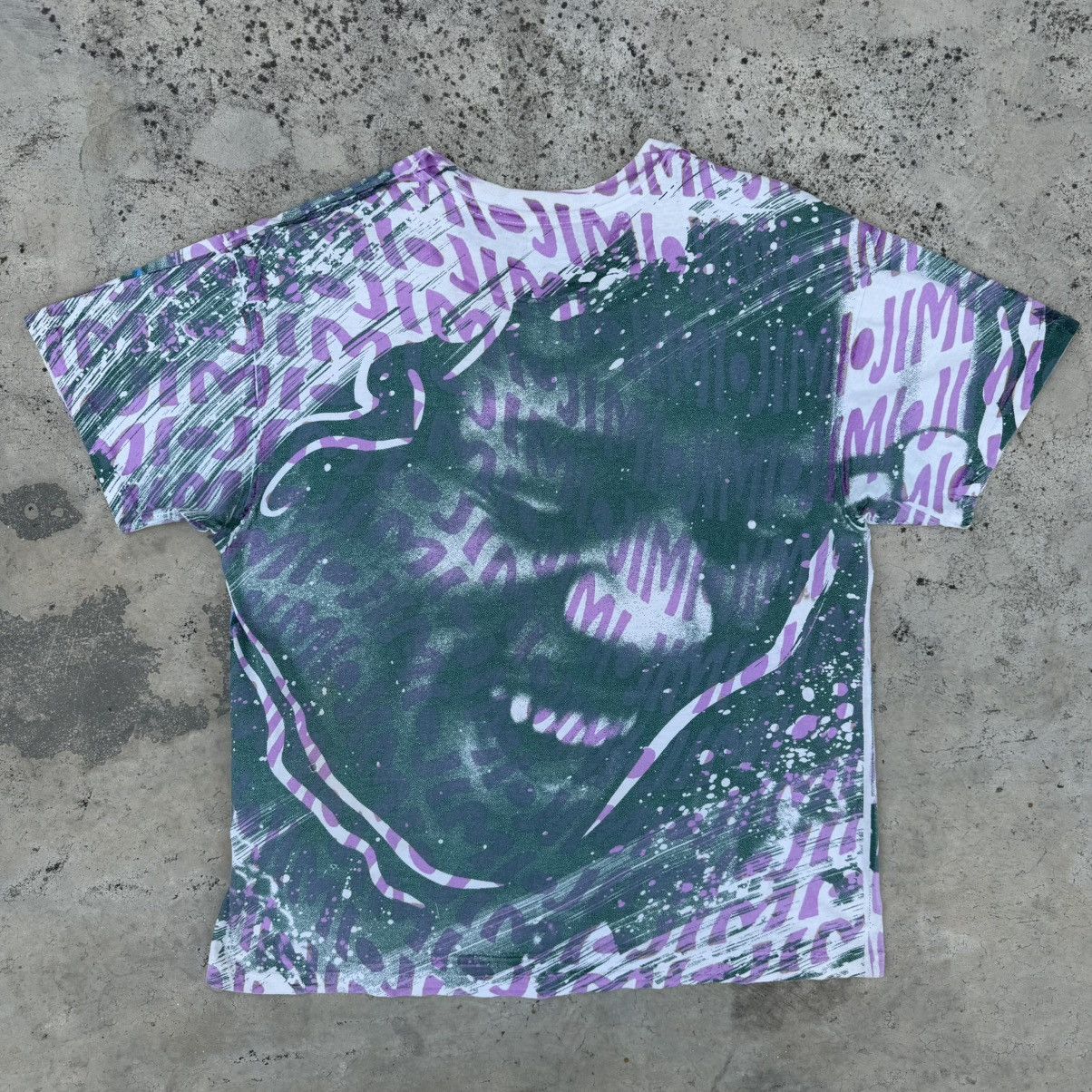 Jimi Hendrix Vintage 90s Jimi Hendrix Mosquito Head OVP Rock Tee Size US XL / EU 56 / 4 - 2 Thumbnail