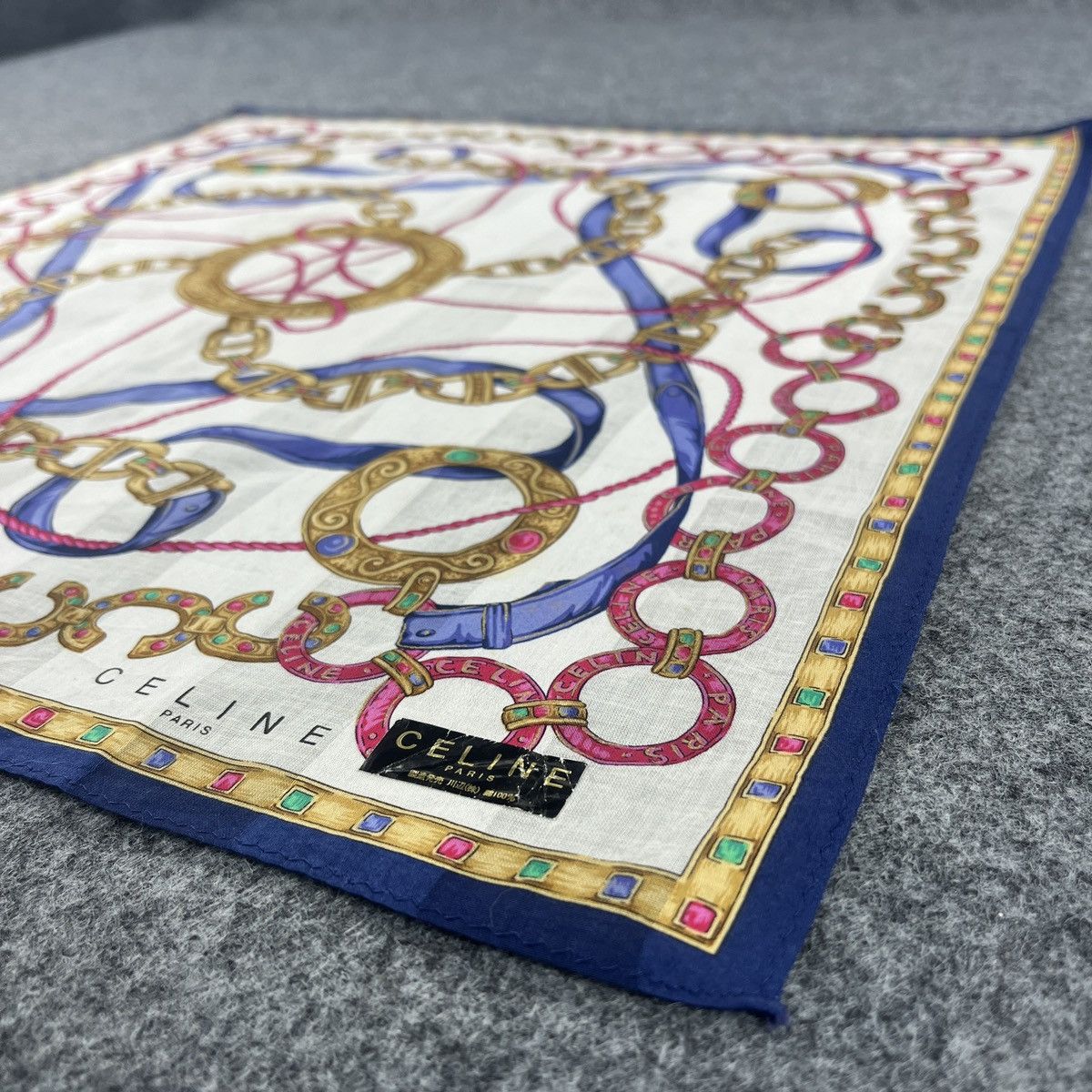 Celine Celine Handkerchief / Bandana / Neckerchief / Headscarf B072 Size ONE SIZE - 6 Thumbnail