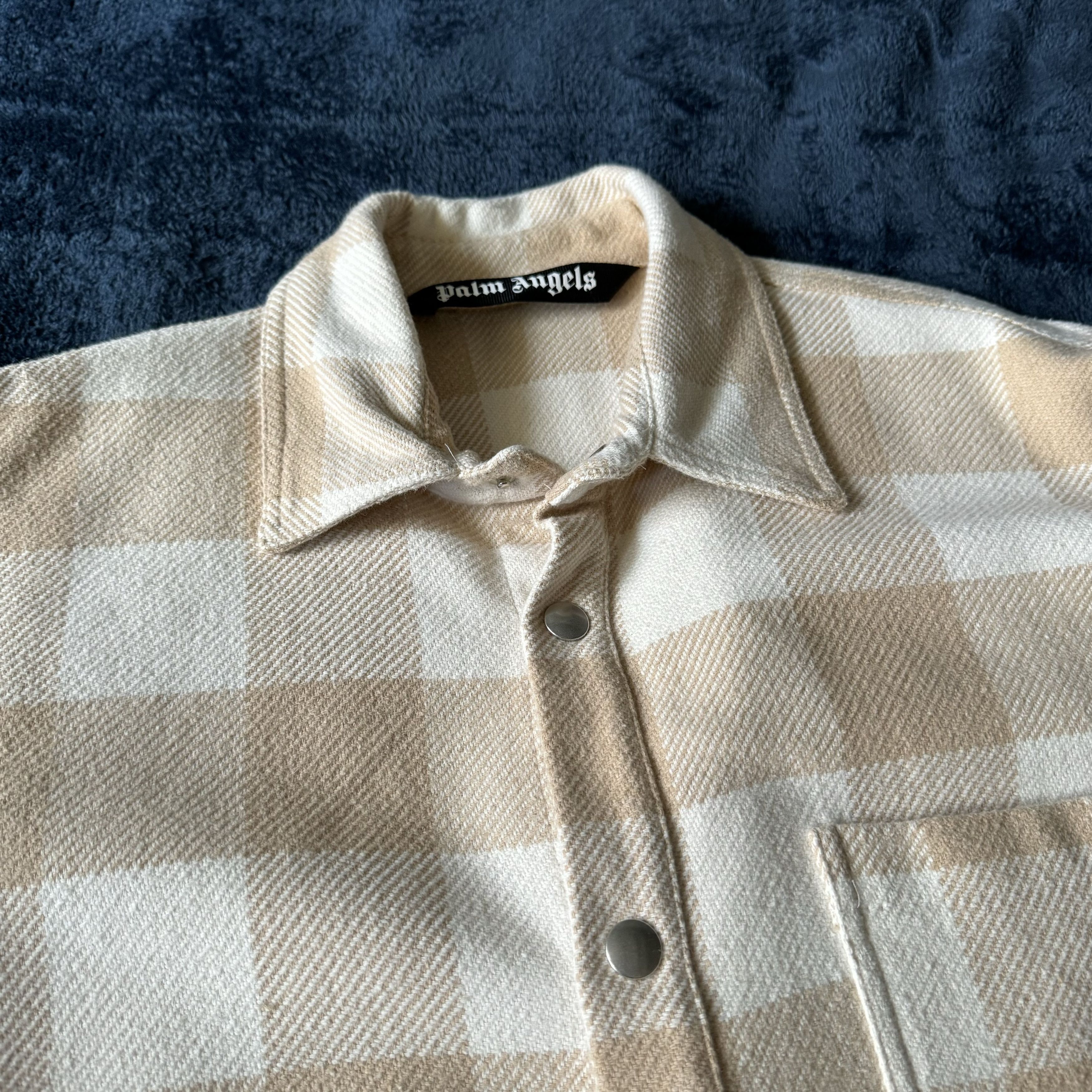 Palm Angels Palm Angels Checked Logo All Over Shirt Jacket Size US M / EU 48-50 / 2 - 6 Thumbnail