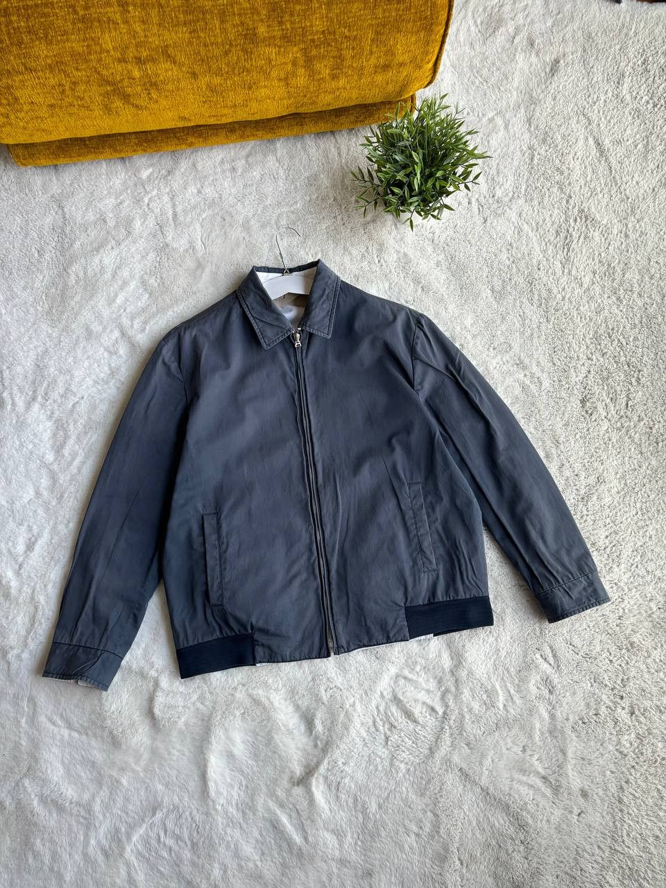 image of Reversible Jacket Brioni (L-Mens) in Blue Denim, Men's (Size Large)