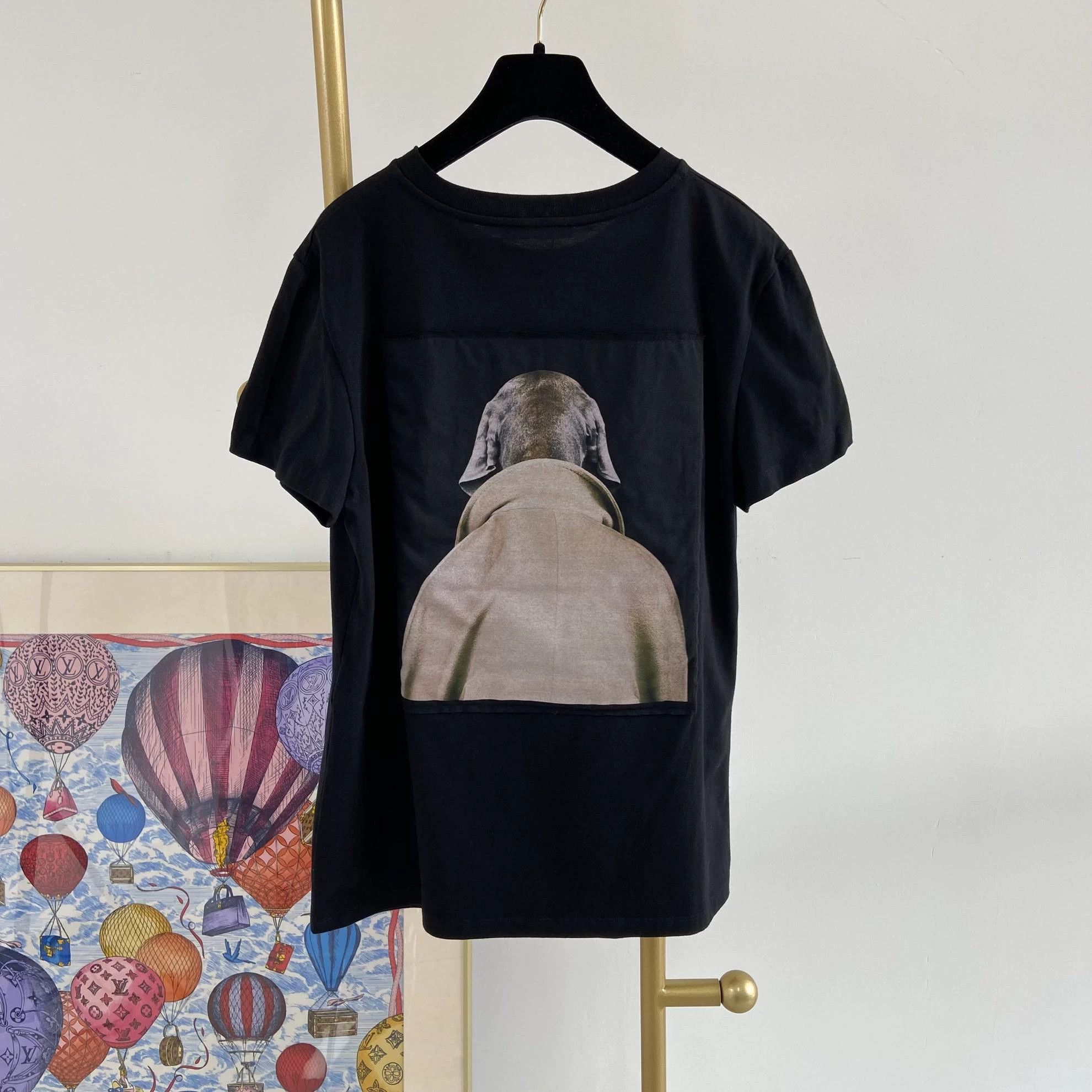 Max Mara Maxmara Puppy Print Tee L With Tags 7472 Size L / US 10 / IT 46 - 3 Thumbnail