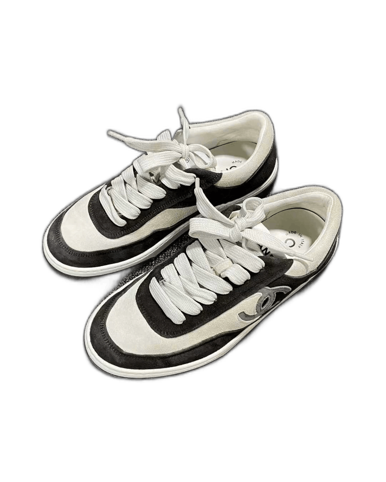 Chanel Chanel Black and White Casual Sneakers Size US 6.5 / EU 39-40 - 1 Thumbnail
