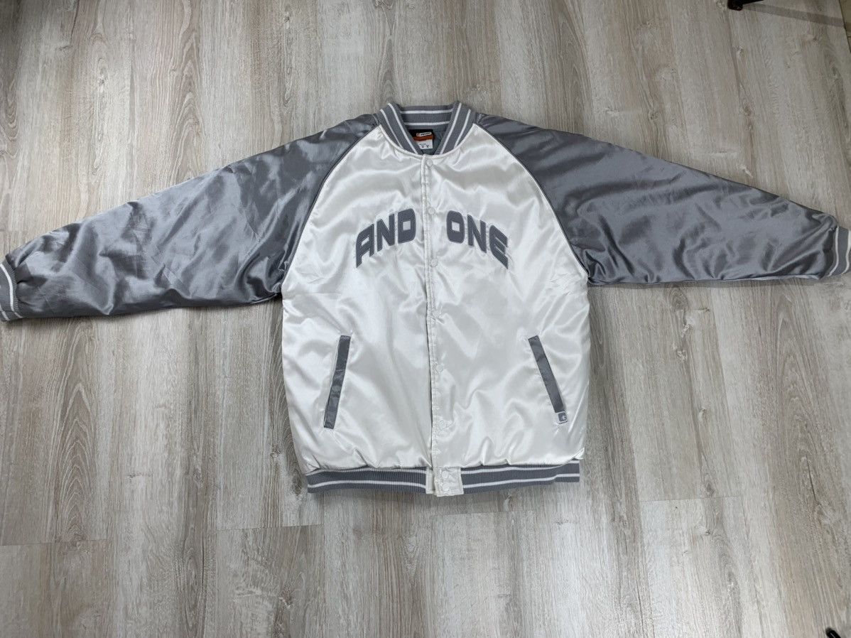Mens vintage bomber jacket AND1 Size M
