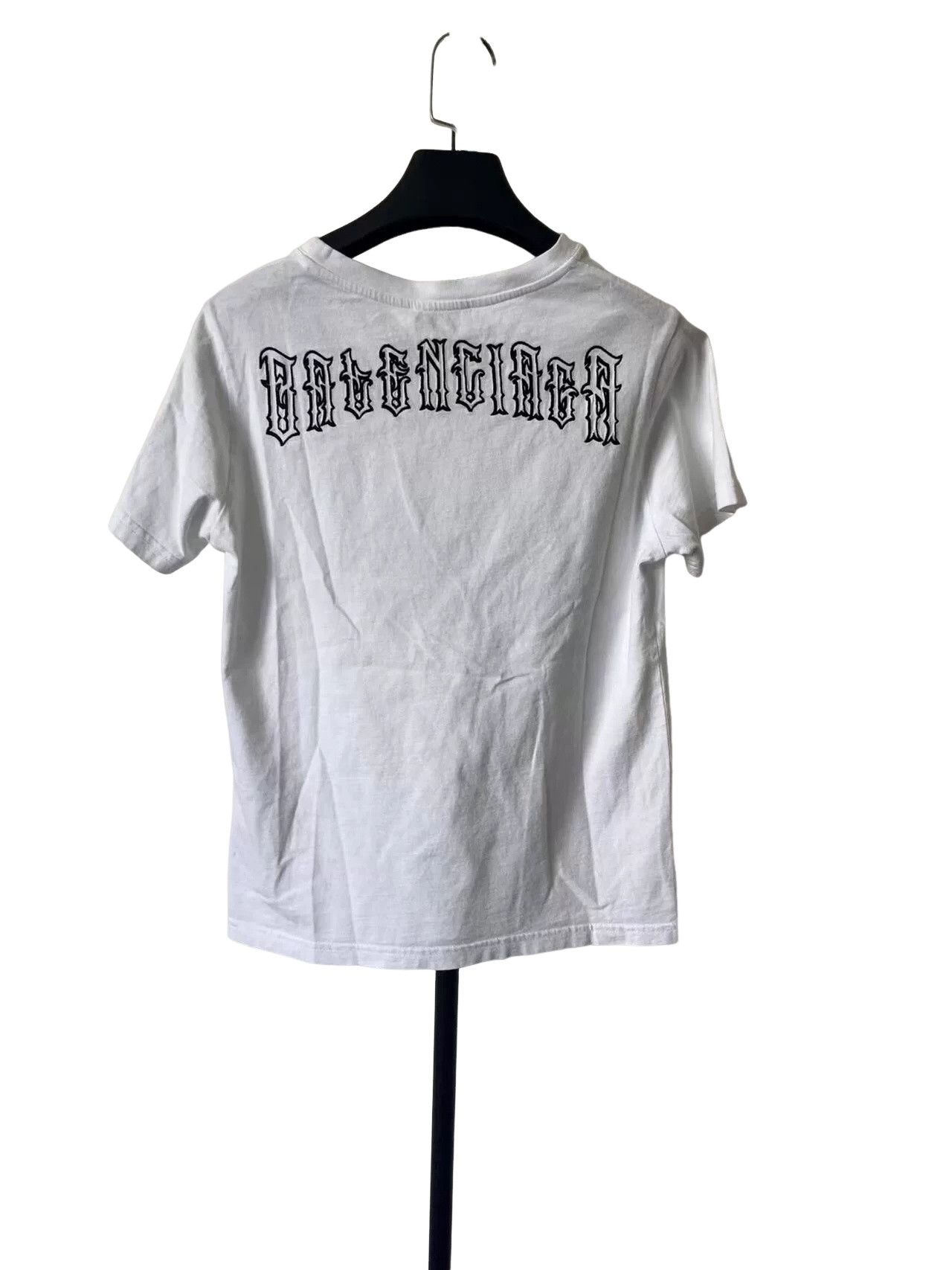 Balenciaga Balenciaga Gothic Logo T-Shirt Size M Size US M / EU 48-50 / 2 - 1 Thumbnail