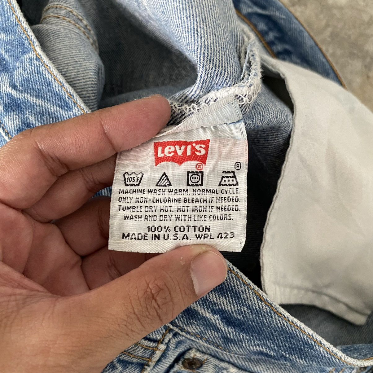 Levi's Vintage 1996 Levis 501 Faded Stonewashed Blue Denim Jeans Size US 35 - 17 Thumbnail