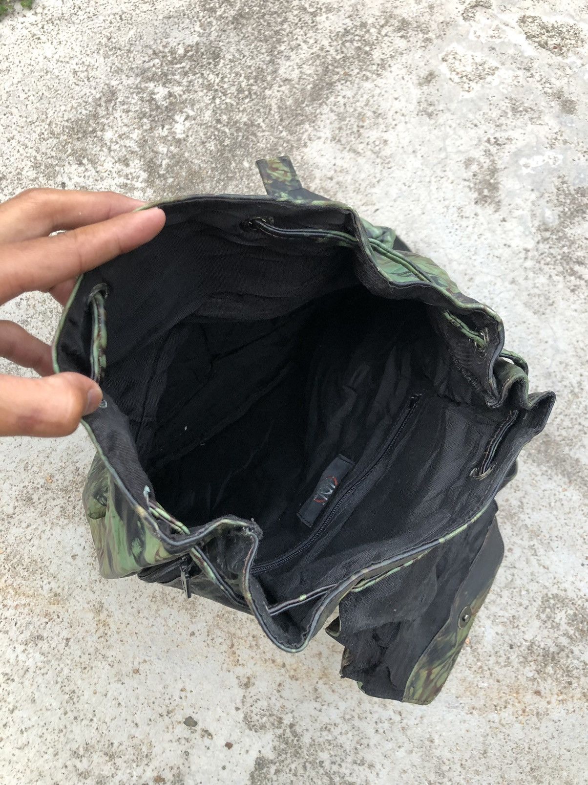 Jean Paul Gaultier VINTAGE JEAN PAUL GAULTIER CAMO STYLE LEATHER BACKPACK Size ONE SIZE - 10 Thumbnail