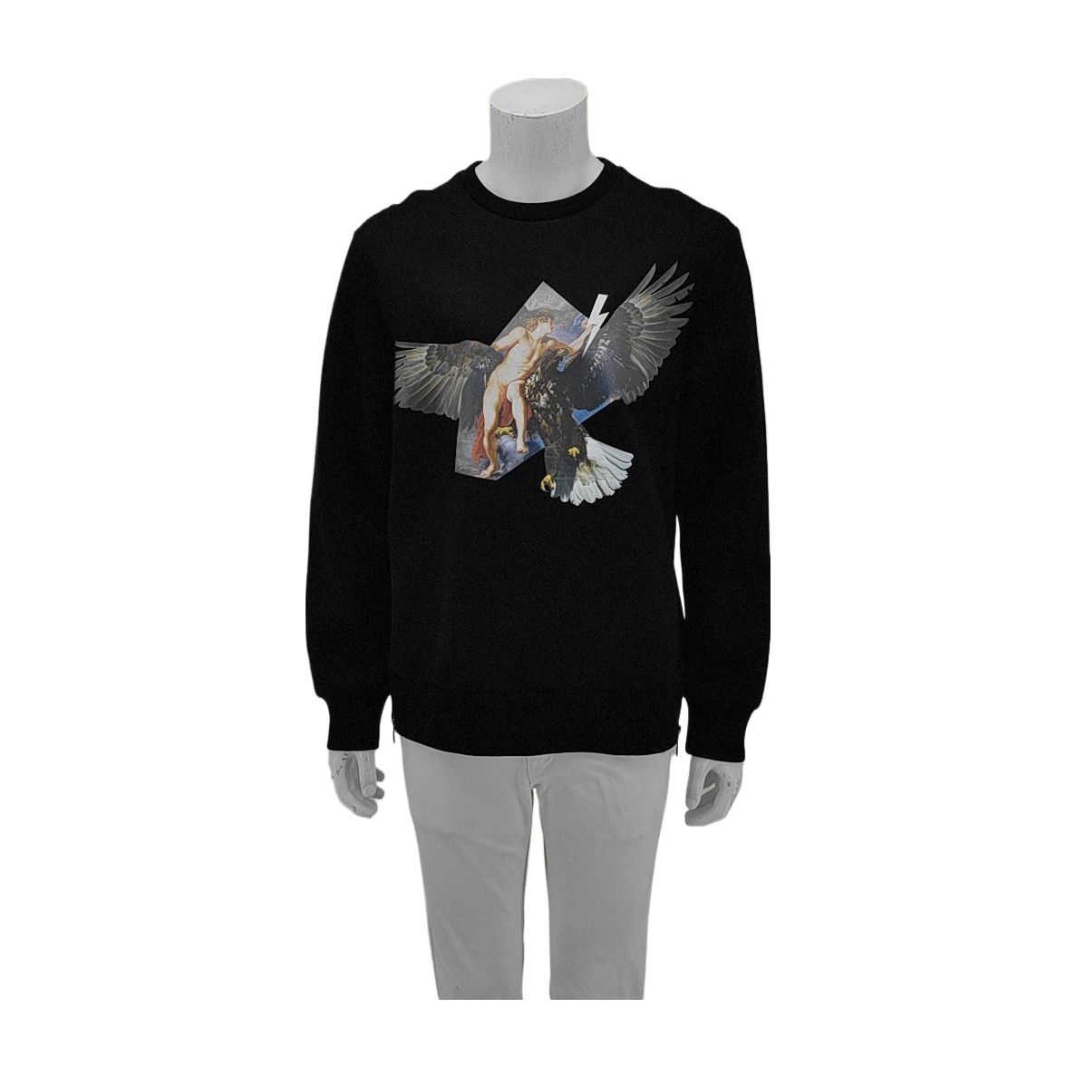 Neil Barrett Neil Barrett Graphic Eagle Print Sweatshirt Size L Size US L / EU 52-54 / 3 - 1 Thumbnail