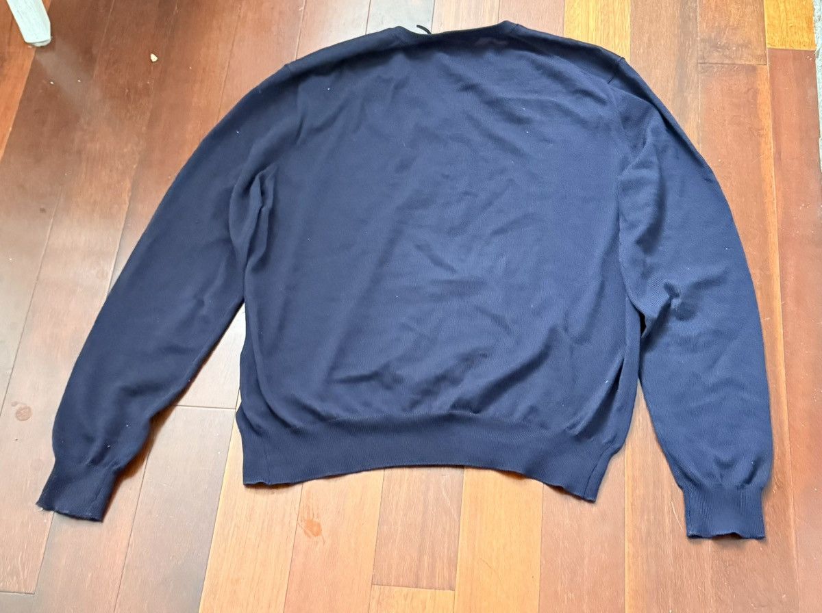 Polo Ralph Lauren Polo Ralph Lauren Men's V-Neck Cotton Sweater Navy Dark Blue Size US L / EU 52-54 / 3 - 3 Thumbnail
