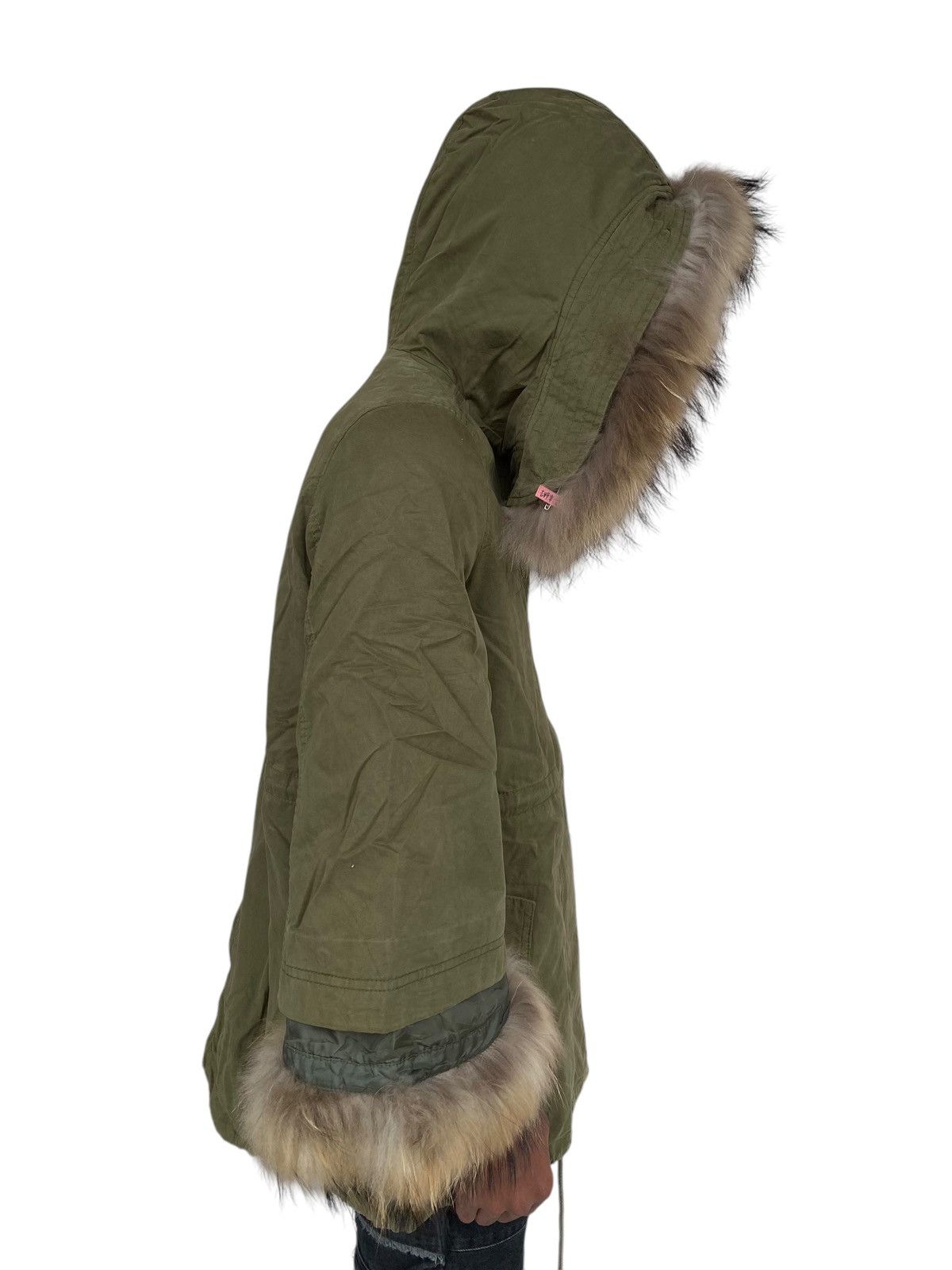 If Six Was Nine × Japanese Brand × Le Grande Bleu (L.G.B.) 2000s Rodeo Crown - Fur Hoodie Jacket Size M / US 6-8 / IT 42-44 - 5 Thumbnail