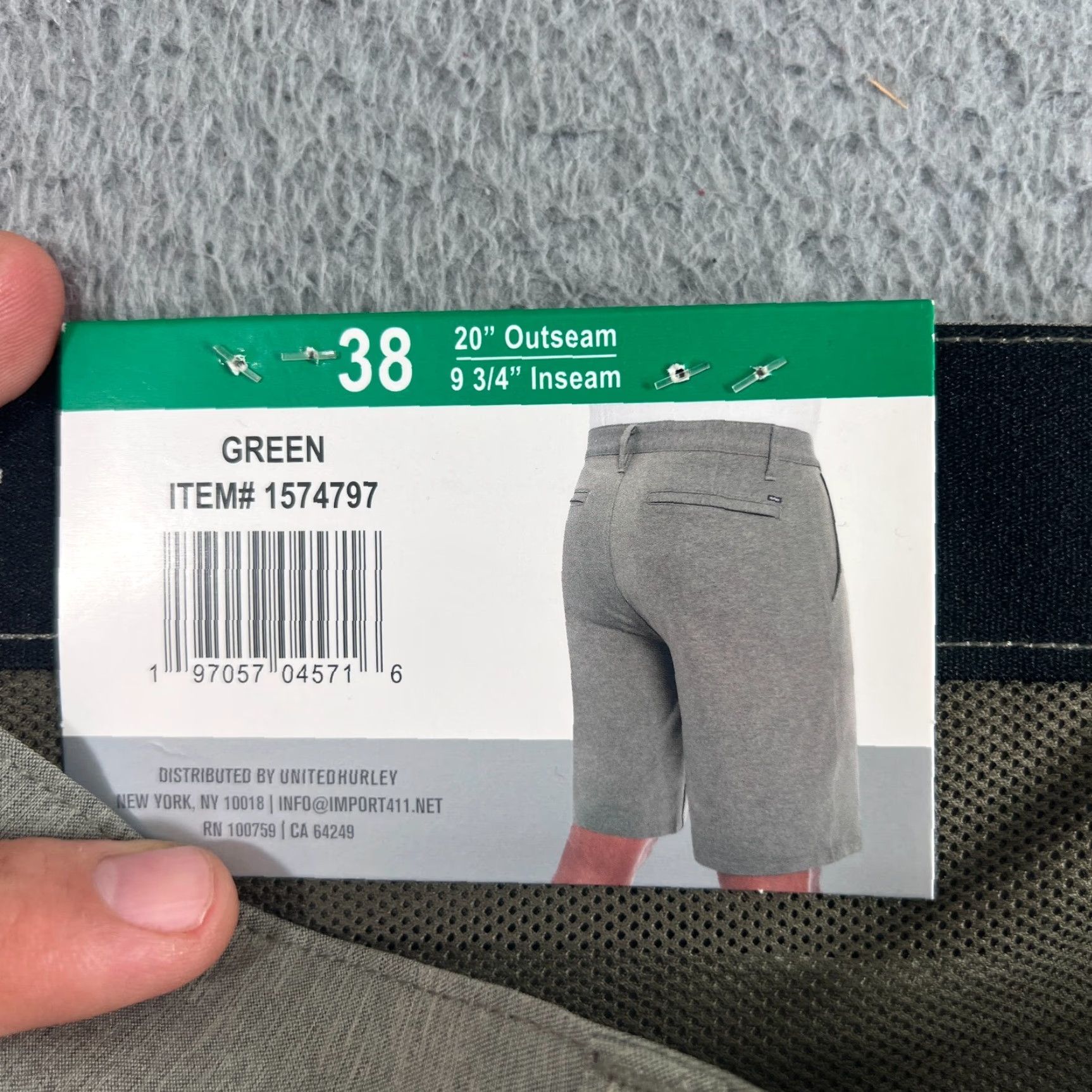 Hurley Hurley Men's Shorts Hybrid Walkshort Golf Size 38 Green Color Size US 38 / EU 54 - 3 Thumbnail