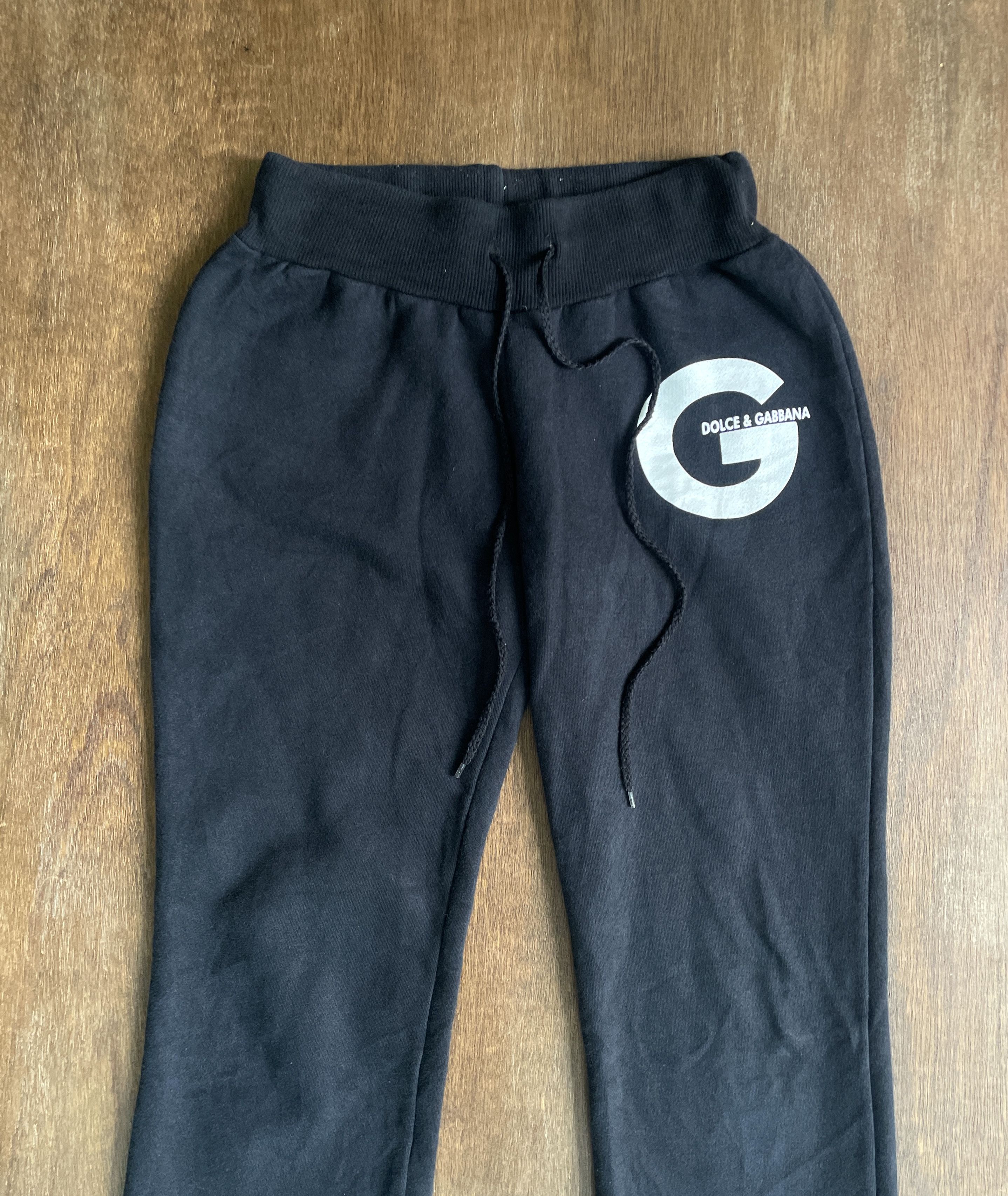 Dolce & Gabbana DOLCE & GABBANA Big G Vintage Bootleg Sweatpants Jogger Size US 29 - 2 Thumbnail