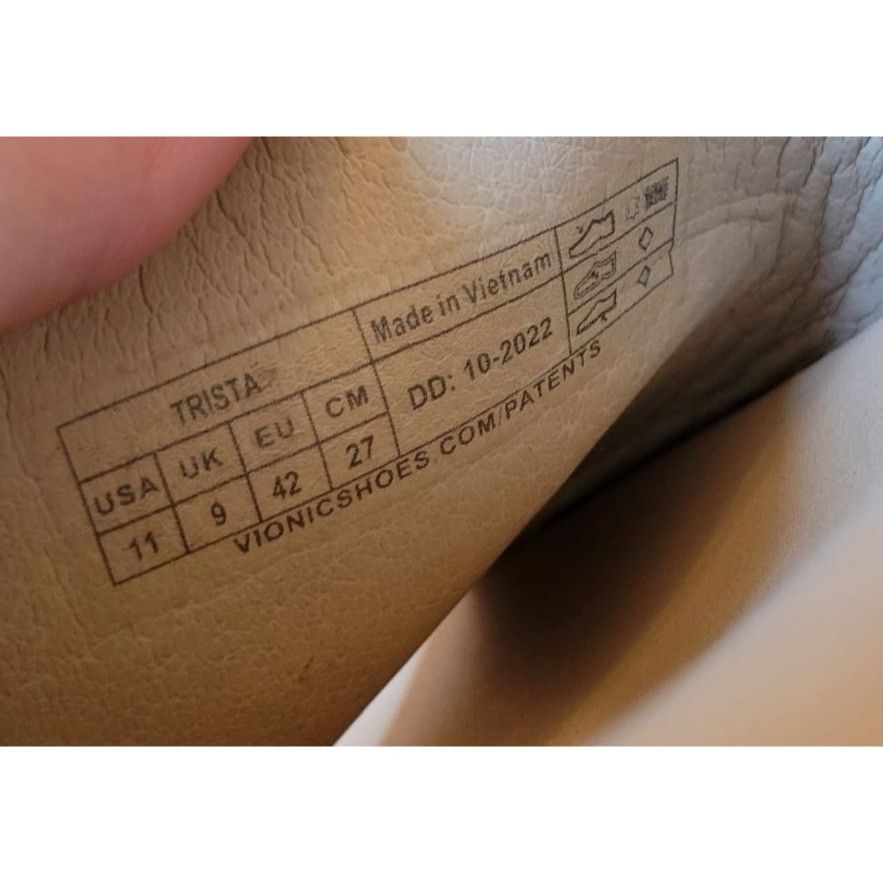 Vionic Vionic Trista Platform Sandals 11 EU 42 Beige Textured Leath Size US 11 / IT 41 - 2 Thumbnail