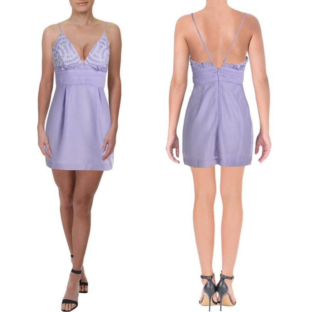 Free People NWT New $250 Free People We Go Together Mini Lilac Zeffer D Size XS / US 0-2 / IT 36-38 - 1 Thumbnail