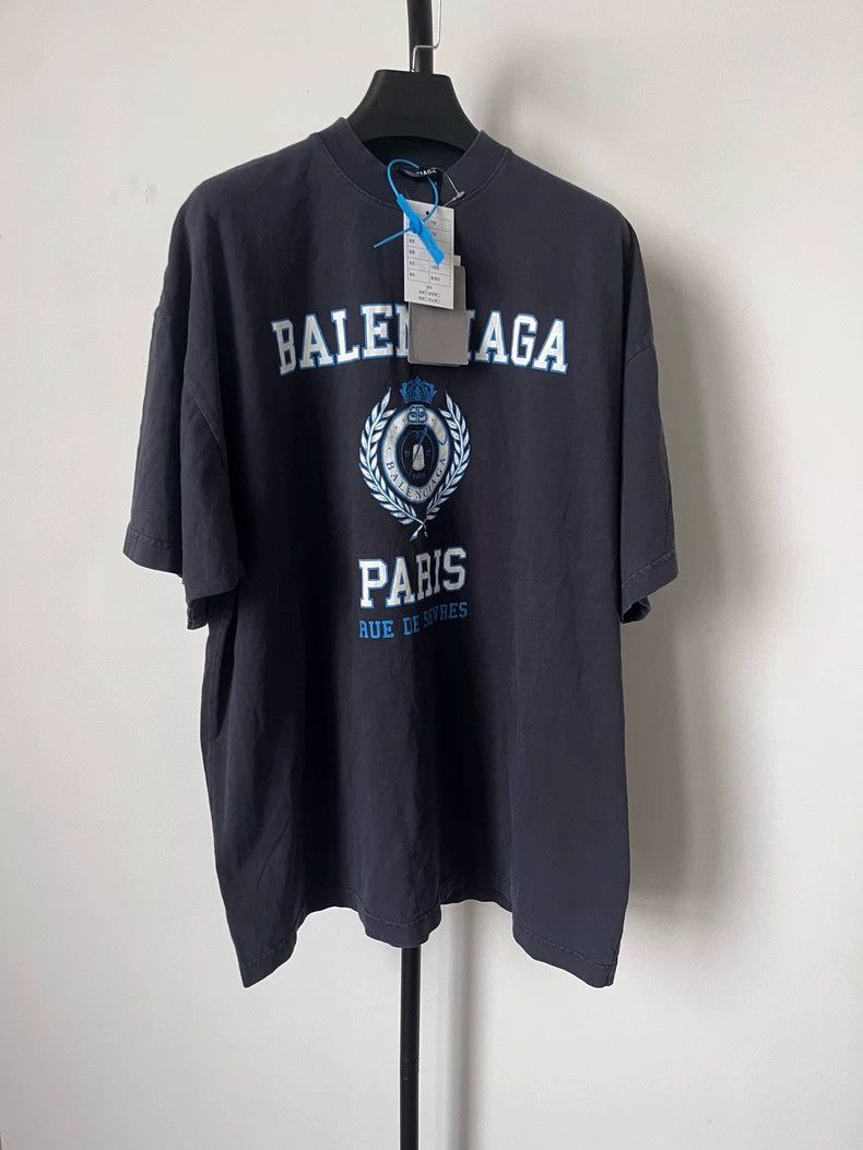 Balenciaga Balenciaga Wheat Spike Needle Logo Printed Logo on Chest L Size S / US 4 / IT 40 - 1 Thumbnail