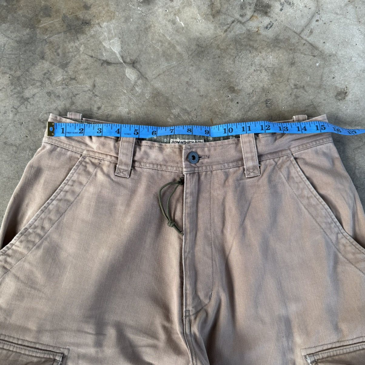 Japanese Brand Vintage Sunny Clouds Faded Brown Cargo Pants W31 Size US 31 - 6 Thumbnail