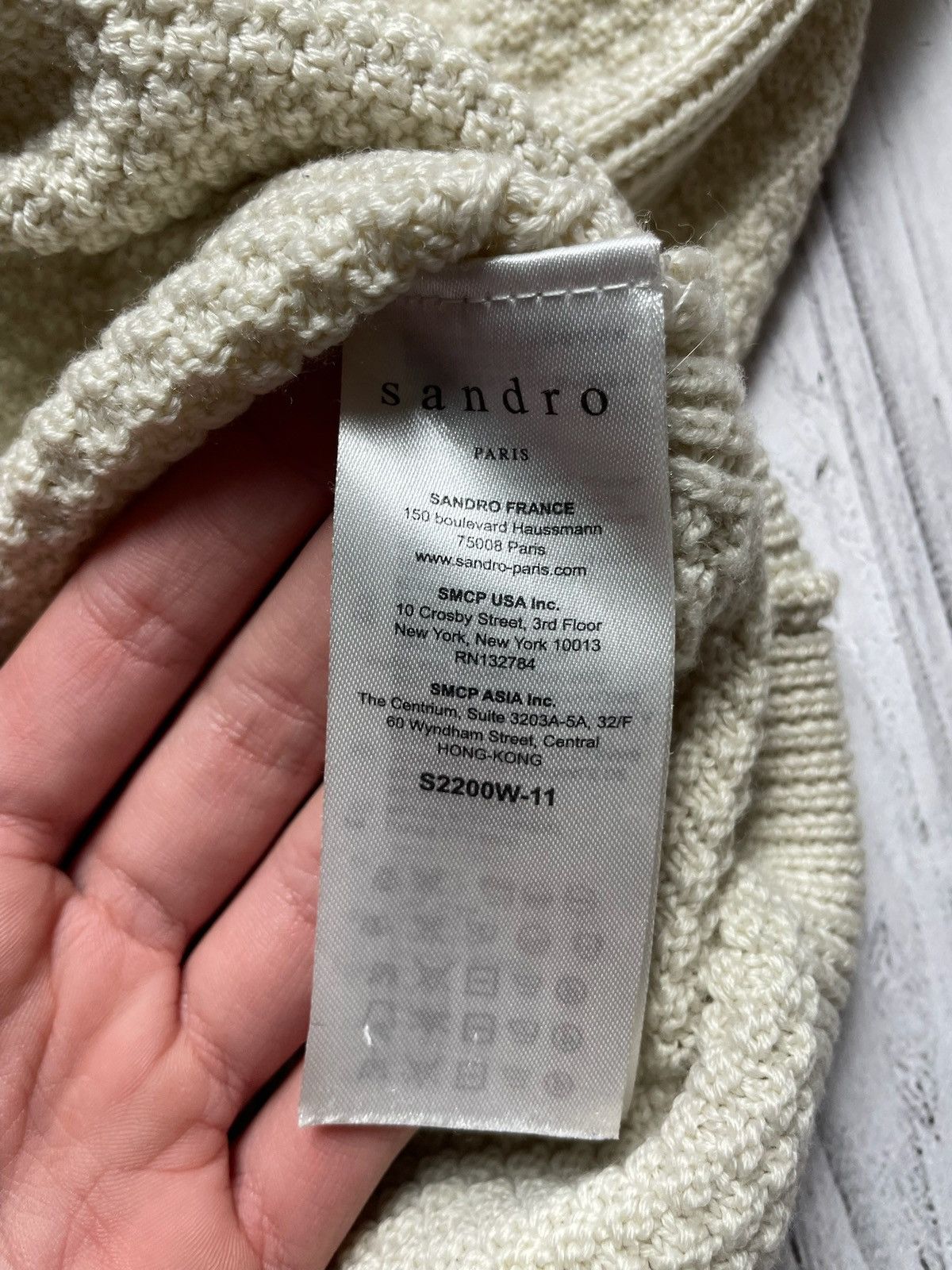 Sandro × Vintage Vintage Sandro sweater size L knitted stains Size US L / EU 52-54 / 3 - 4 Thumbnail