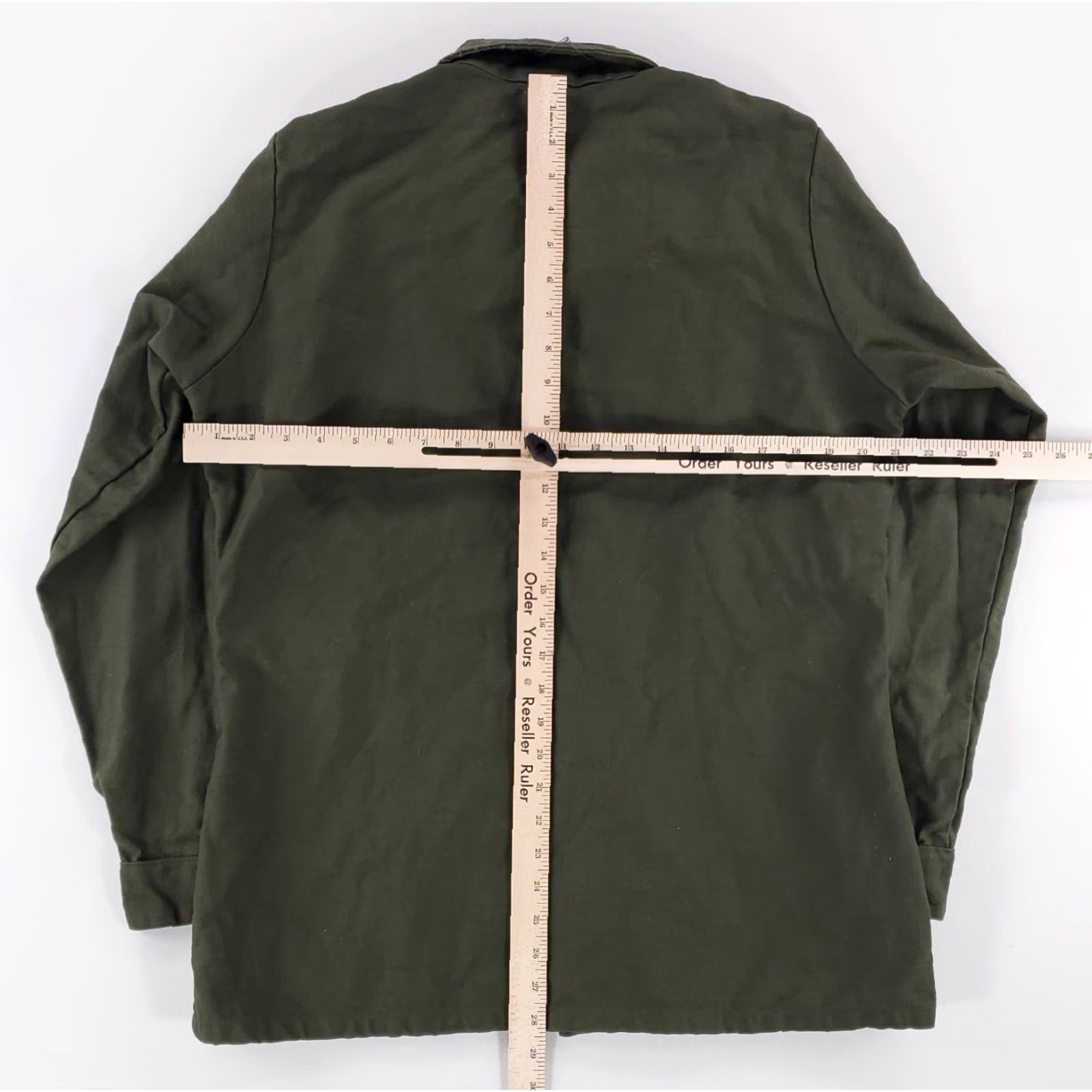 Vintage VINTAGE US Army Button-Up Utility Shirt Green Mens 15.5/33 Long Sleeve 70s Size US L / EU 52-54 / 3 - 5 Thumbnail