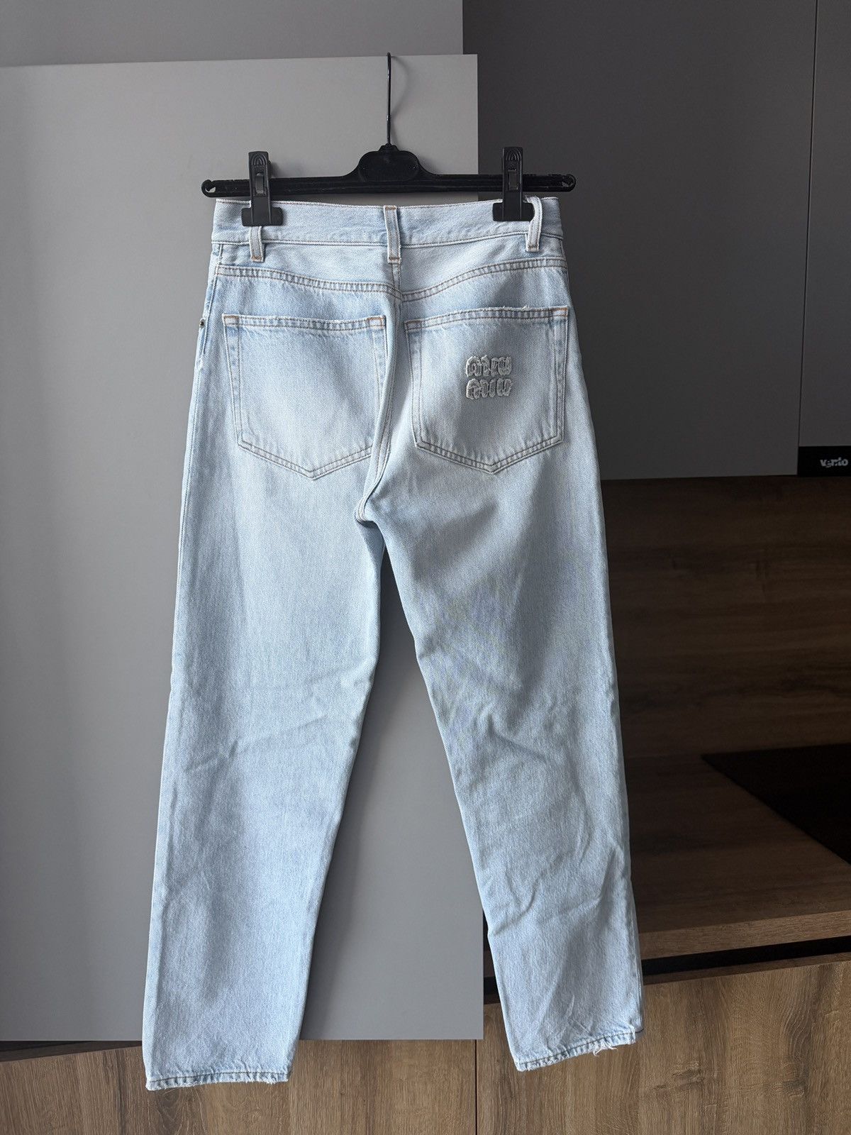 Miu Miu Miu Miu Logo Patch Jeans Size 24" / US 00 / IT 34 - 2 Thumbnail
