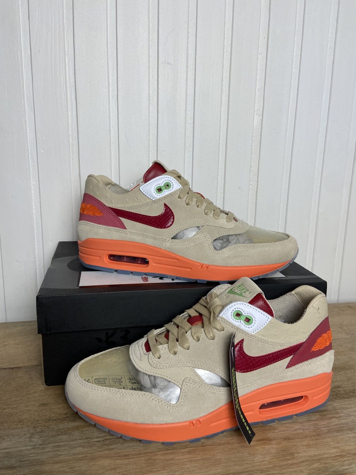 CLOT × Nike New Nike Air Max 1 "Clot Kisses Of Death" Authentic 8,5US Size US 8.5 / EU 41-42 - 8 Thumbnail