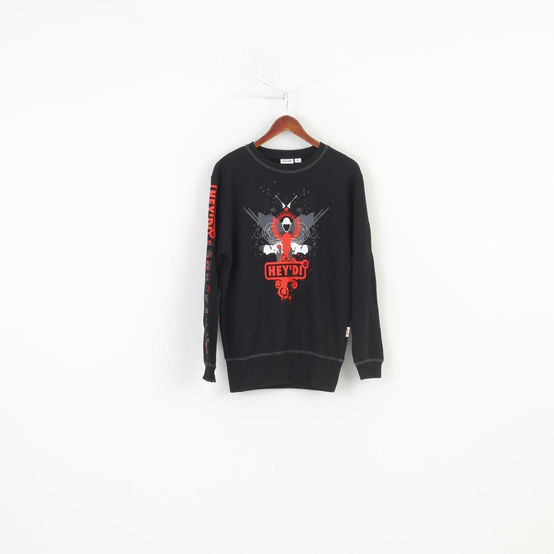 Vintage Hey'di Men S Sweatshirt Black Crew Neck Gamer Padded 4104 Size US S / EU 44-46 / 1 - 1 Thumbnail