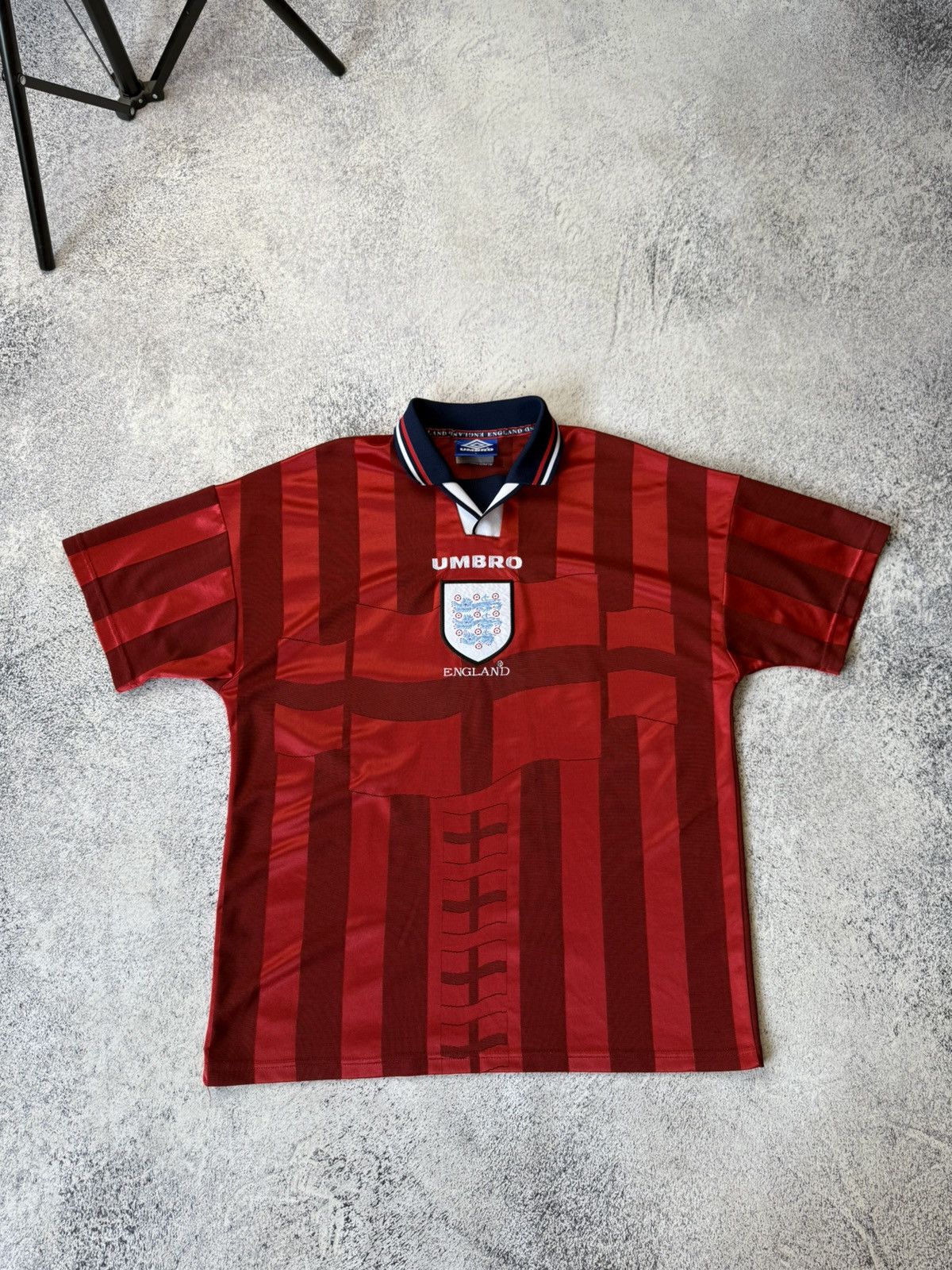 【UMBRO】90's ENGLAND 1998 L/S GameShirt Umbro England 1998 90's England Football Shirt Umbro