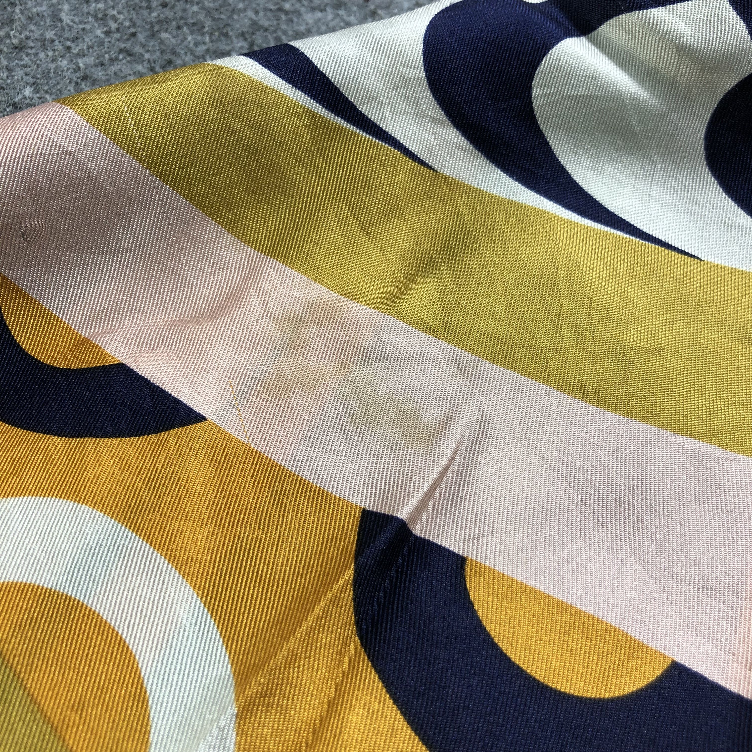 Vintage Abstract Design Silk Scarf M478 Size ONE SIZE - 15 Thumbnail