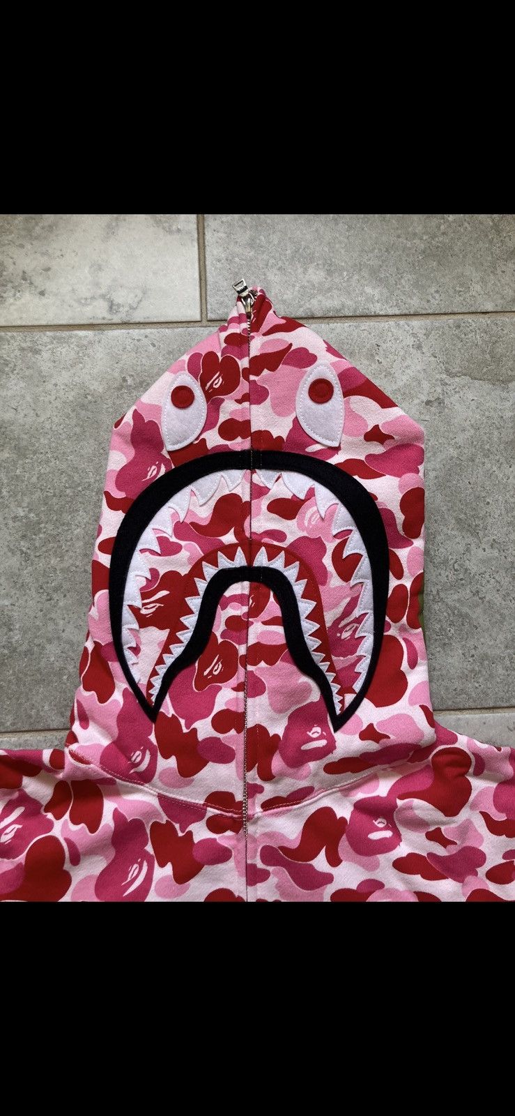 Bape Bape ABC camo shark full zip hoodie pink Size US M / EU 48-50 / 2 - 2 Thumbnail