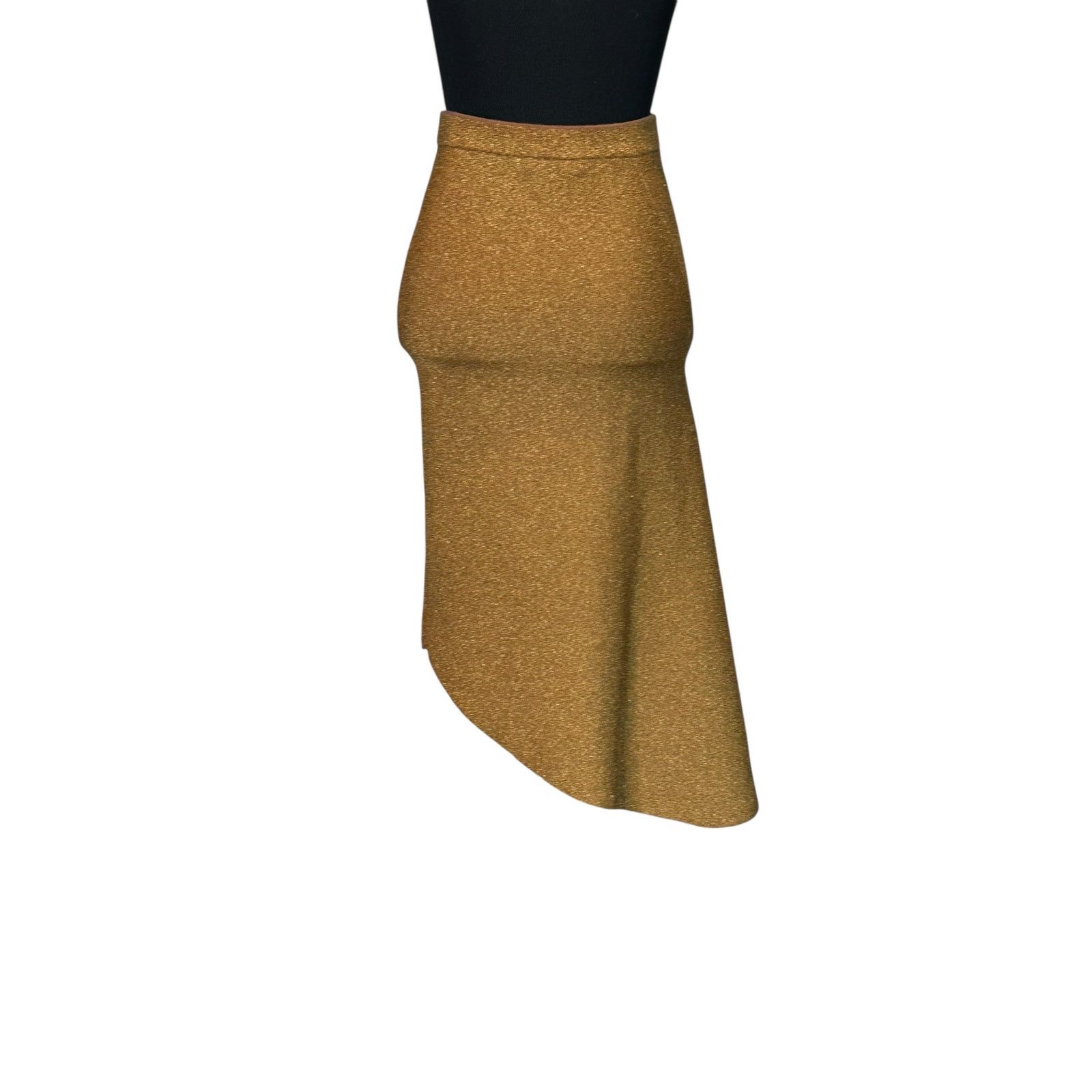 Alice + Olivia Alice + Olivia Maria Metallic Fitted Midi-Skirt Size XS Size 28" / US 6 / IT 42 - 13 Thumbnail