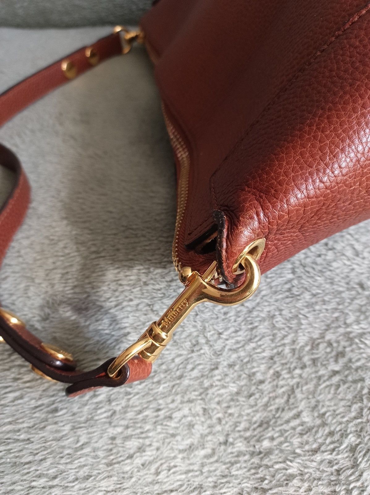 Mulberry Mulberry Camden Leather Shoulder Tote Bag Oak Brown Size ONE SIZE - 9 Thumbnail