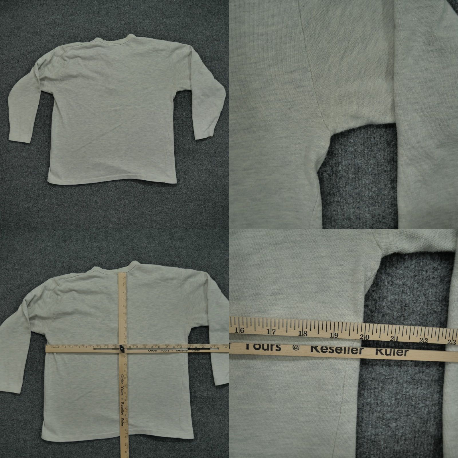 Vintage VINTAGE L'Homme Raffine Shirt Mens Large Grey Henley Long Sleeve 90s Disney Cotton T-Shirt Mens Size US L / EU 52-54 / 3 - 8 Thumbnail