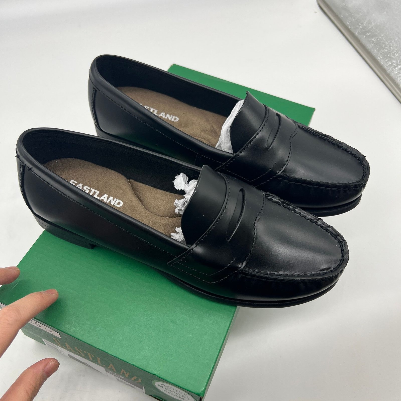 Other EASTLAND Classic II Black Leather Penny Loafers Size US 7.5 / IT 37.5 - 2 Thumbnail