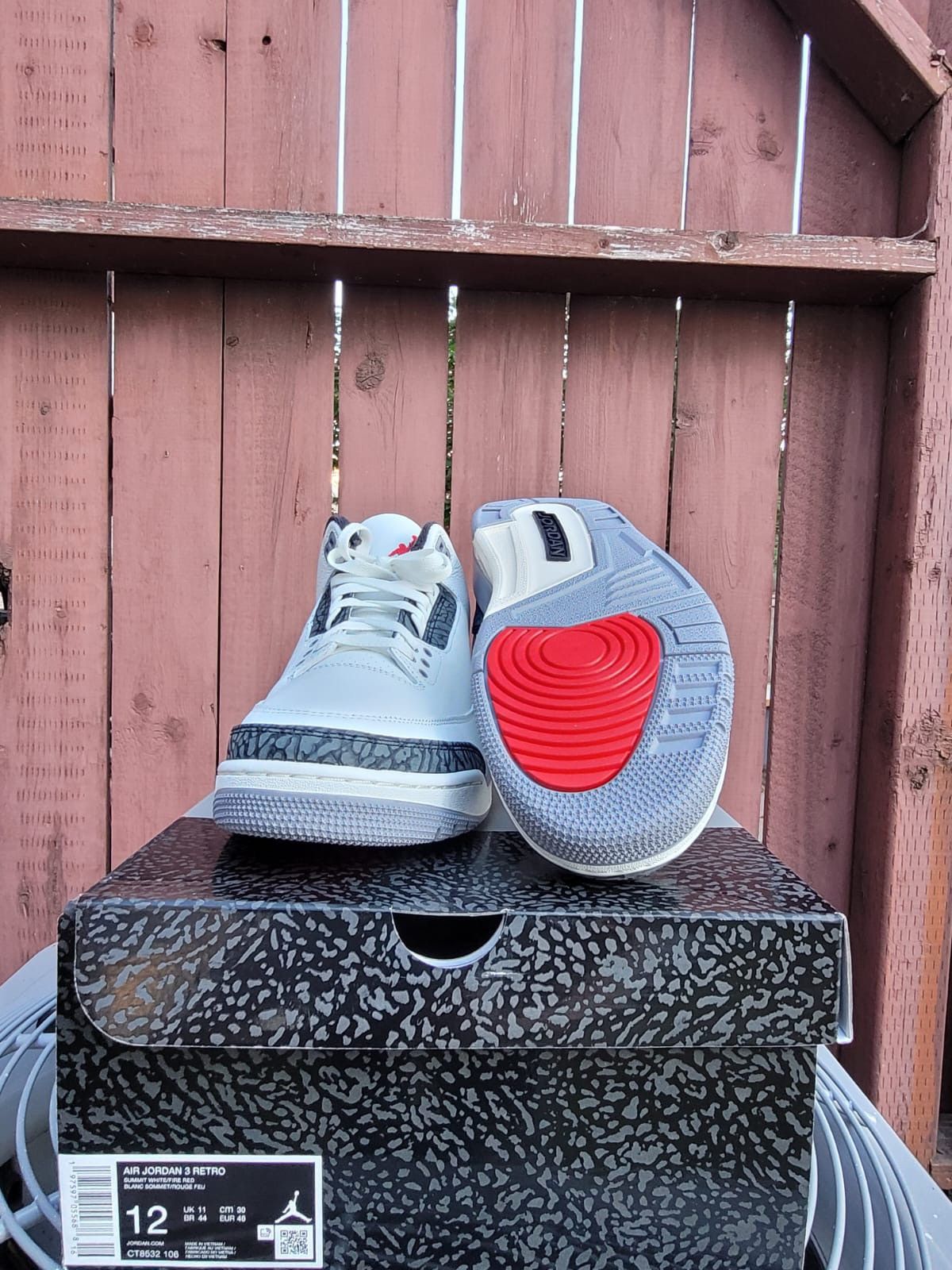 Jordan Brand Jordan 3 Grey Cement Size US 12 / EU 45 - 5 Thumbnail